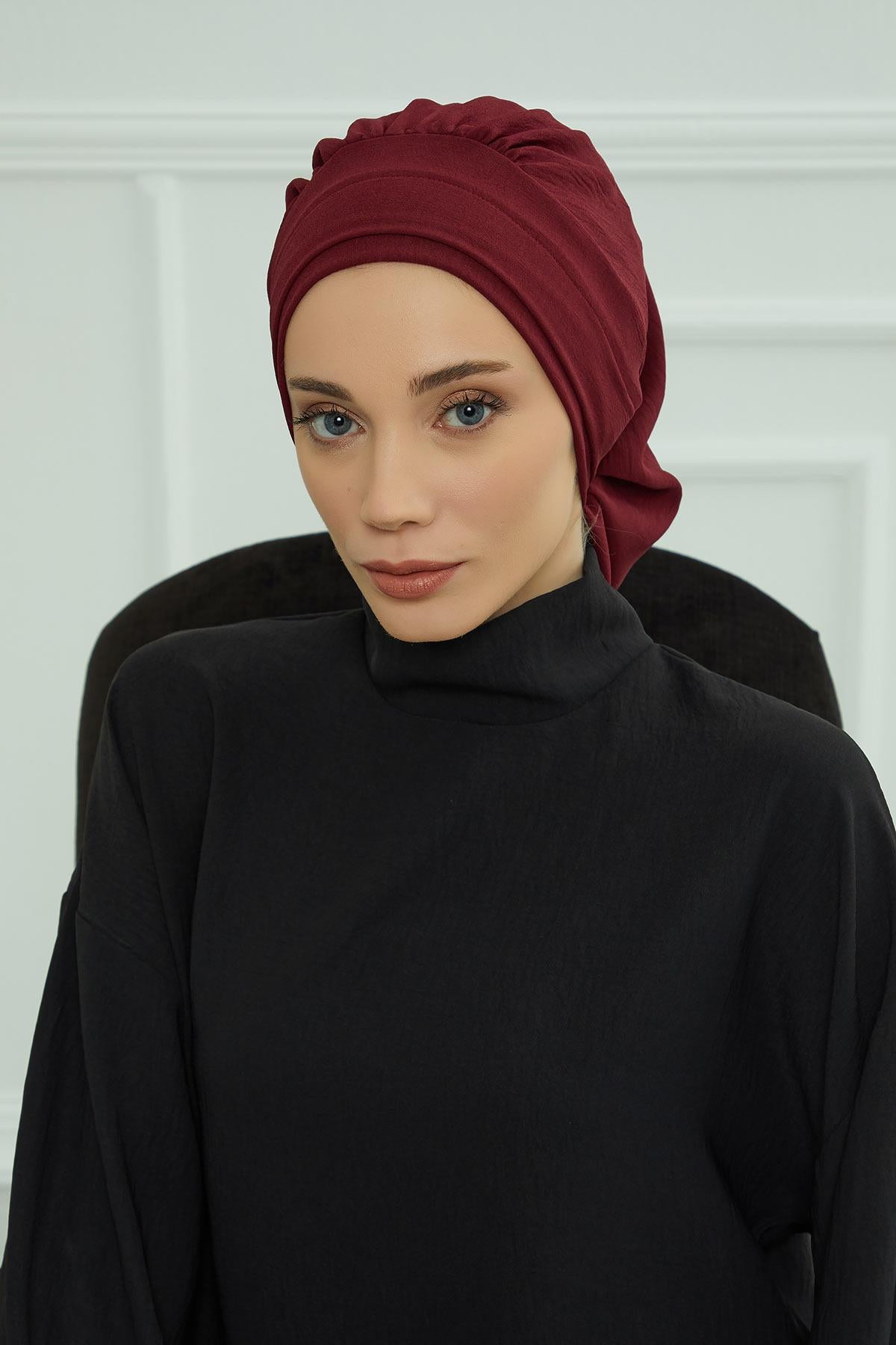 Pileli Hazır Türban,HT-91