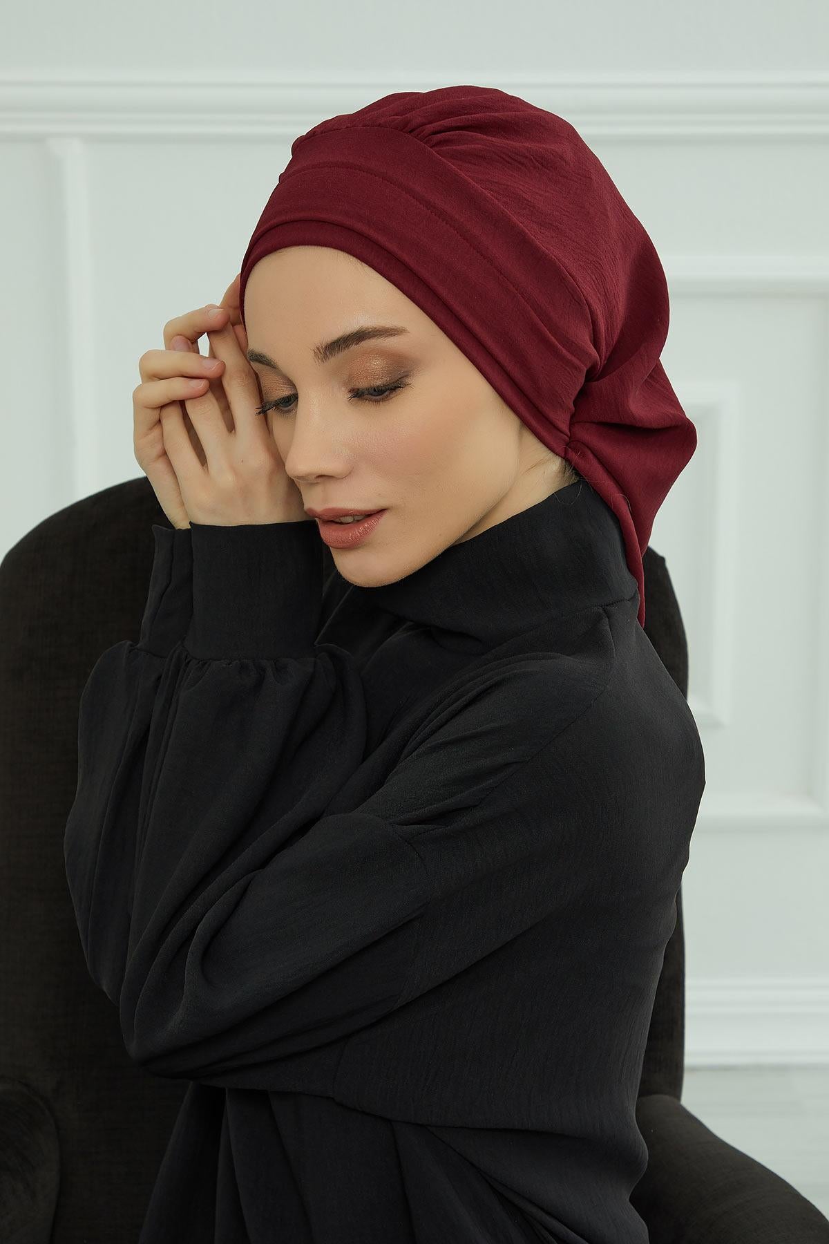 Pileli Hazır Türban,HT-91