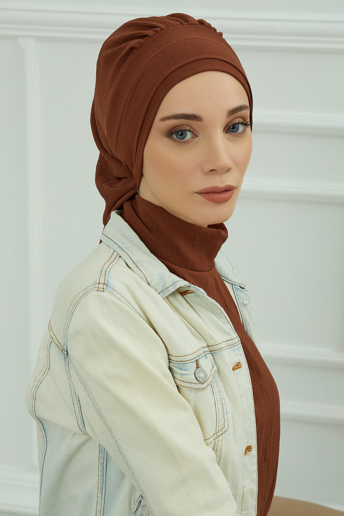 Pileli Hazır Türban,HT-91