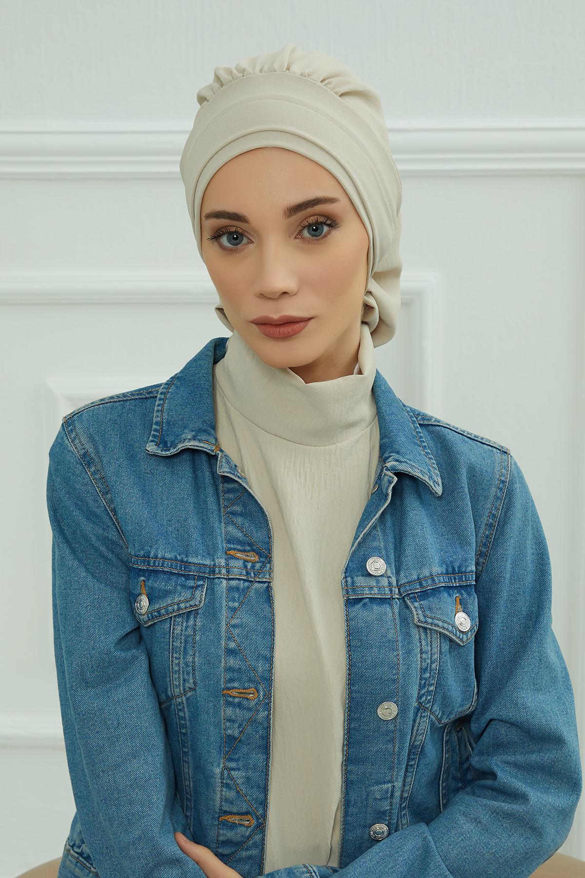 Pileli Hazır Türban,HT-91