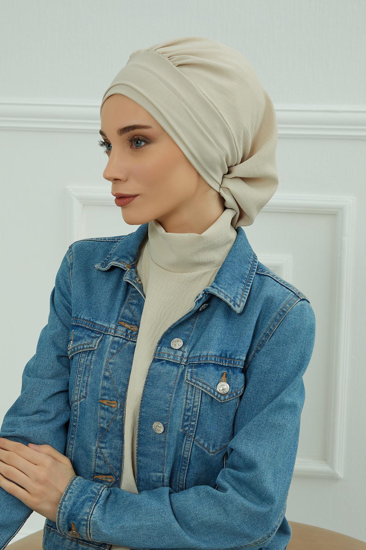 Pileli Hazır Türban,HT-91