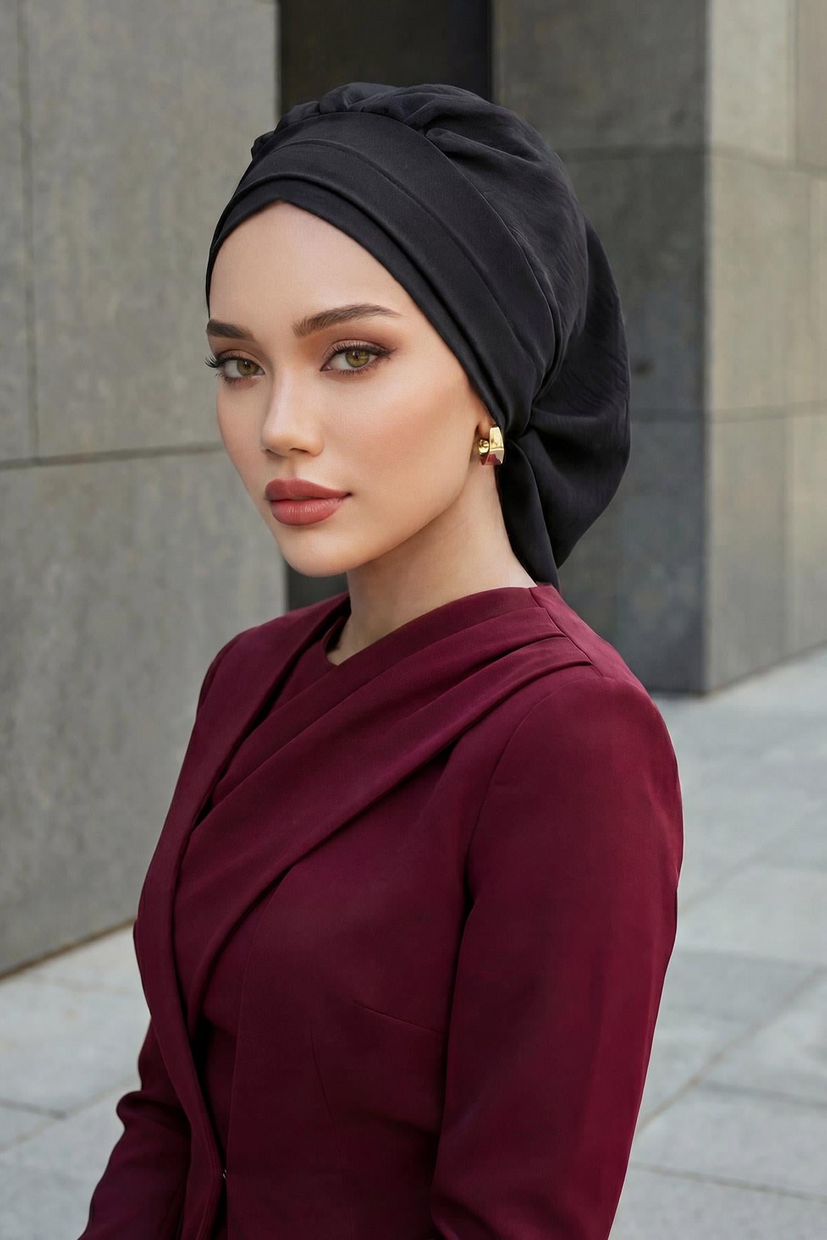 Pileli Hazır Türban,HT-91