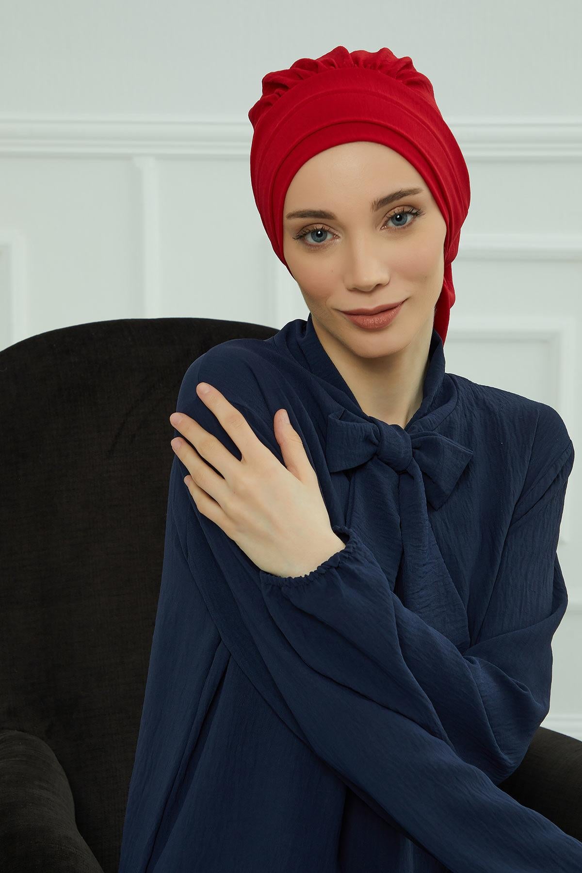 Pileli Hazır Türban,HT-91