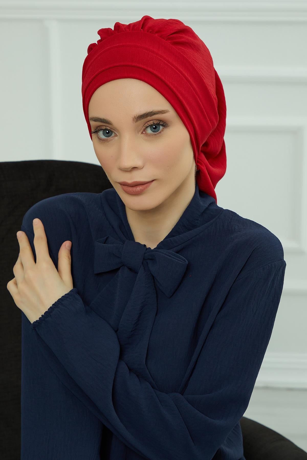 Pileli Hazır Türban,HT-91