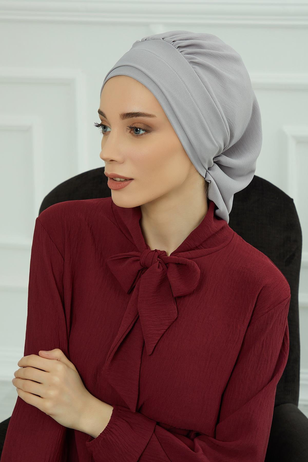 Pileli Hazır Türban,HT-91