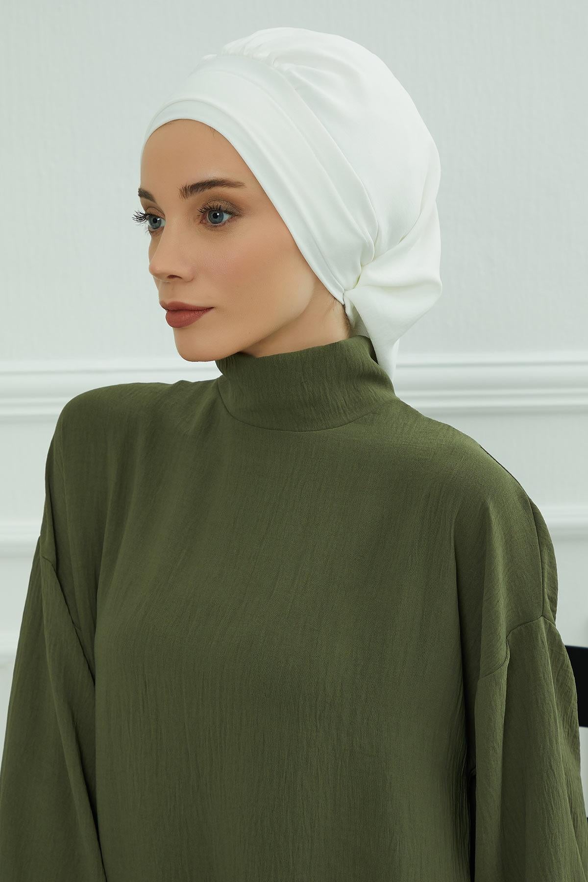 Pileli Hazır Türban,HT-91