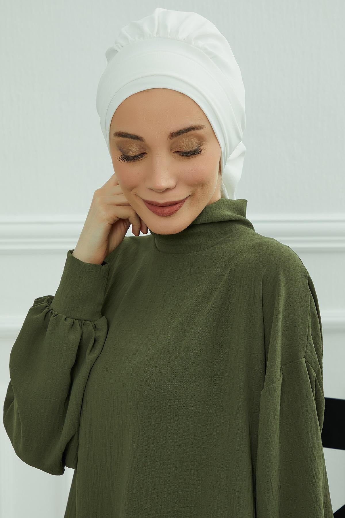 Pileli Hazır Türban,HT-91