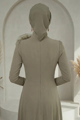 Pileli Tasarım Hazır Türban,HT-108A