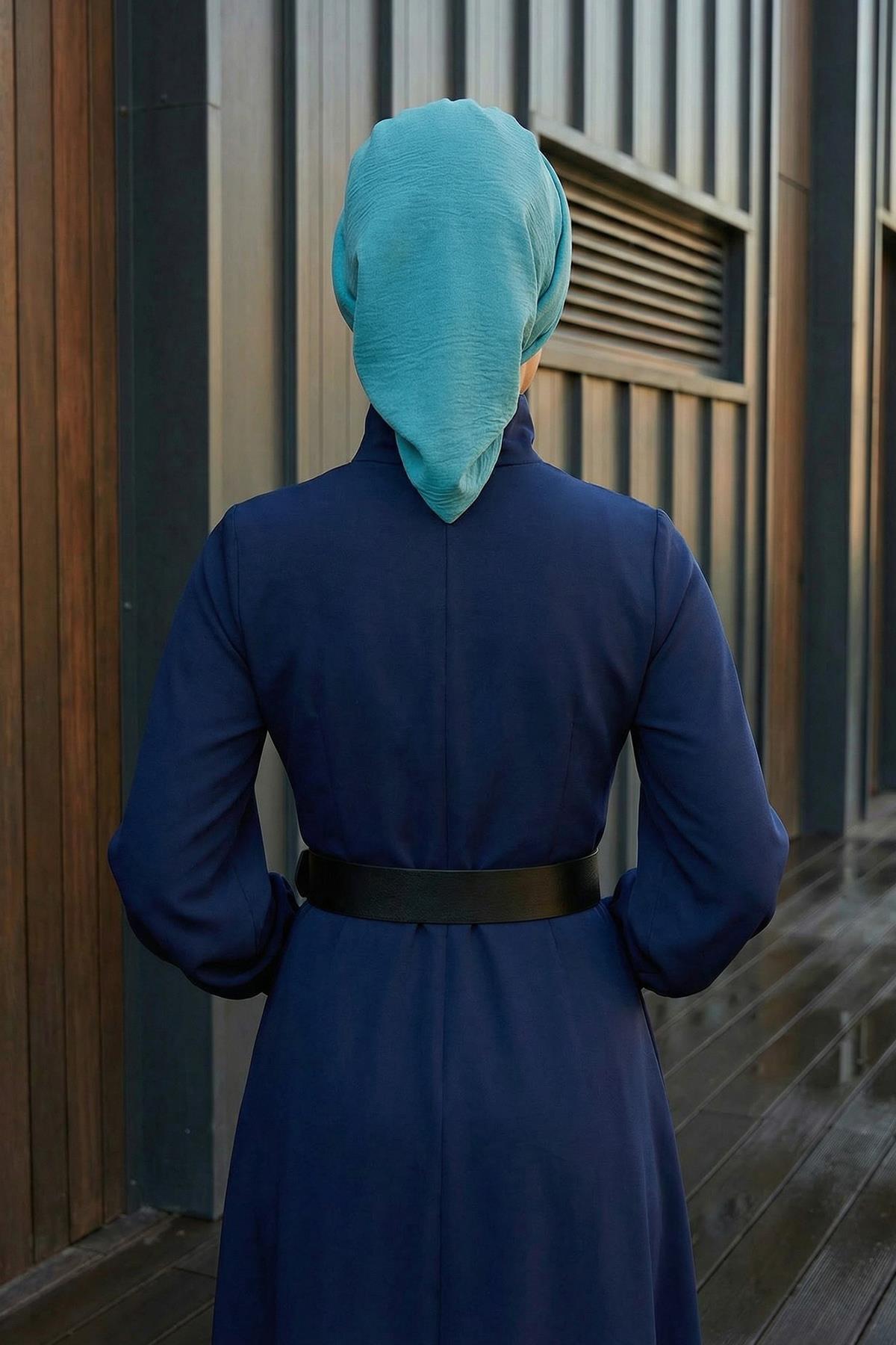 Pileli Tasarım Hazır Türban,HT-108A