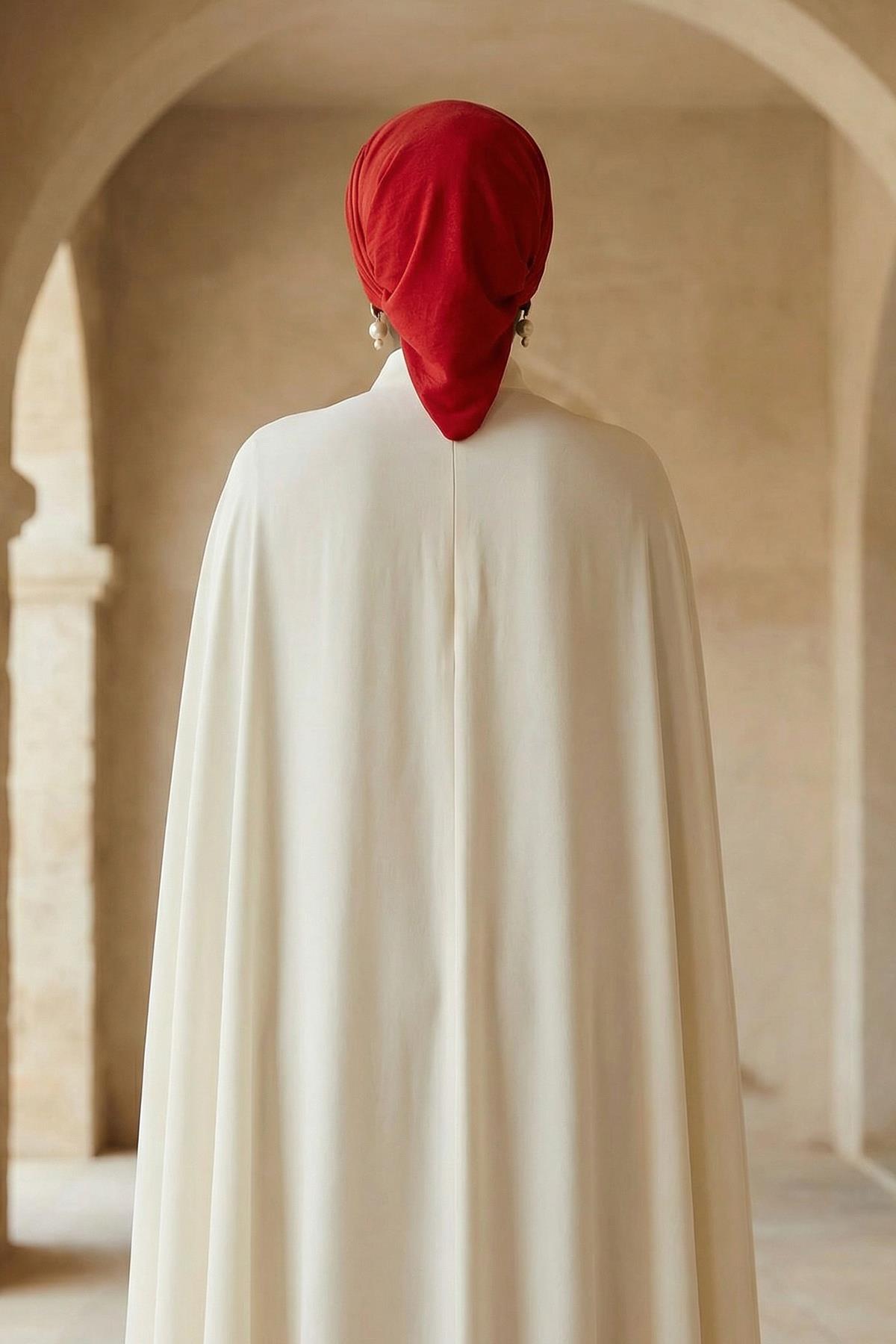 Pileli Tasarım Hazır Türban,HT-108A