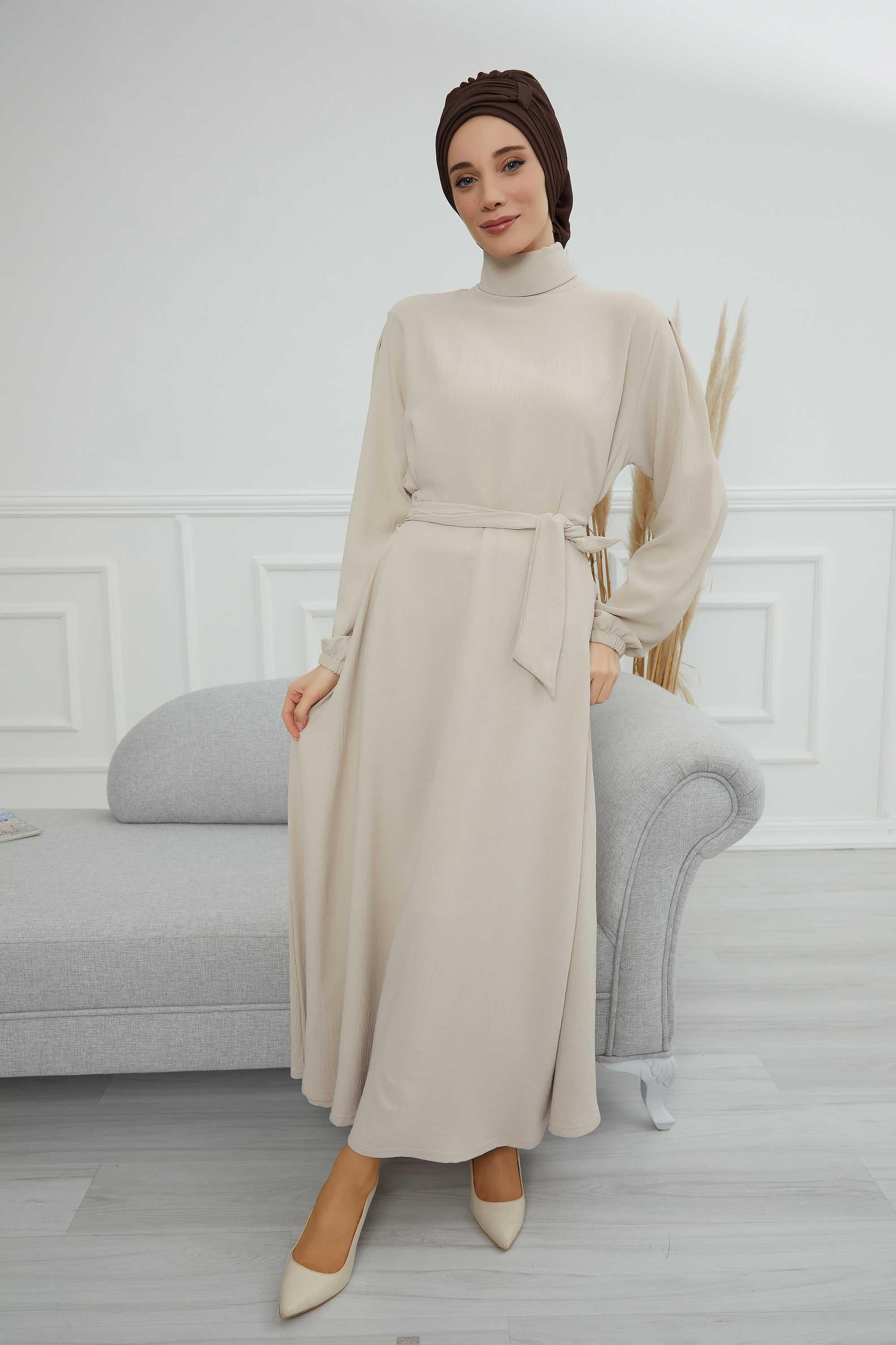 Pileli Tasarım Şifon Hazır Türban,HT-107,HT-107