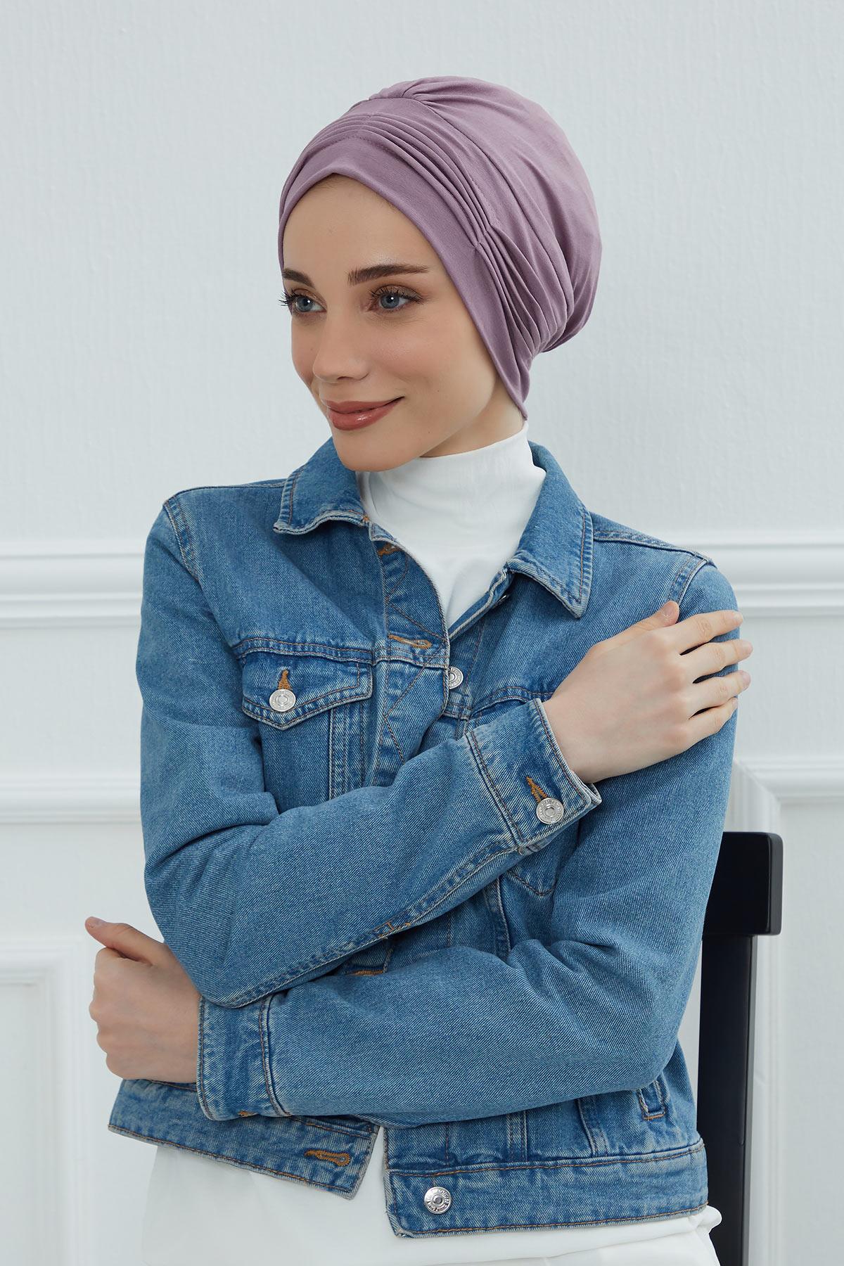 İnce Pile Dikişli Penye Bone,B-19