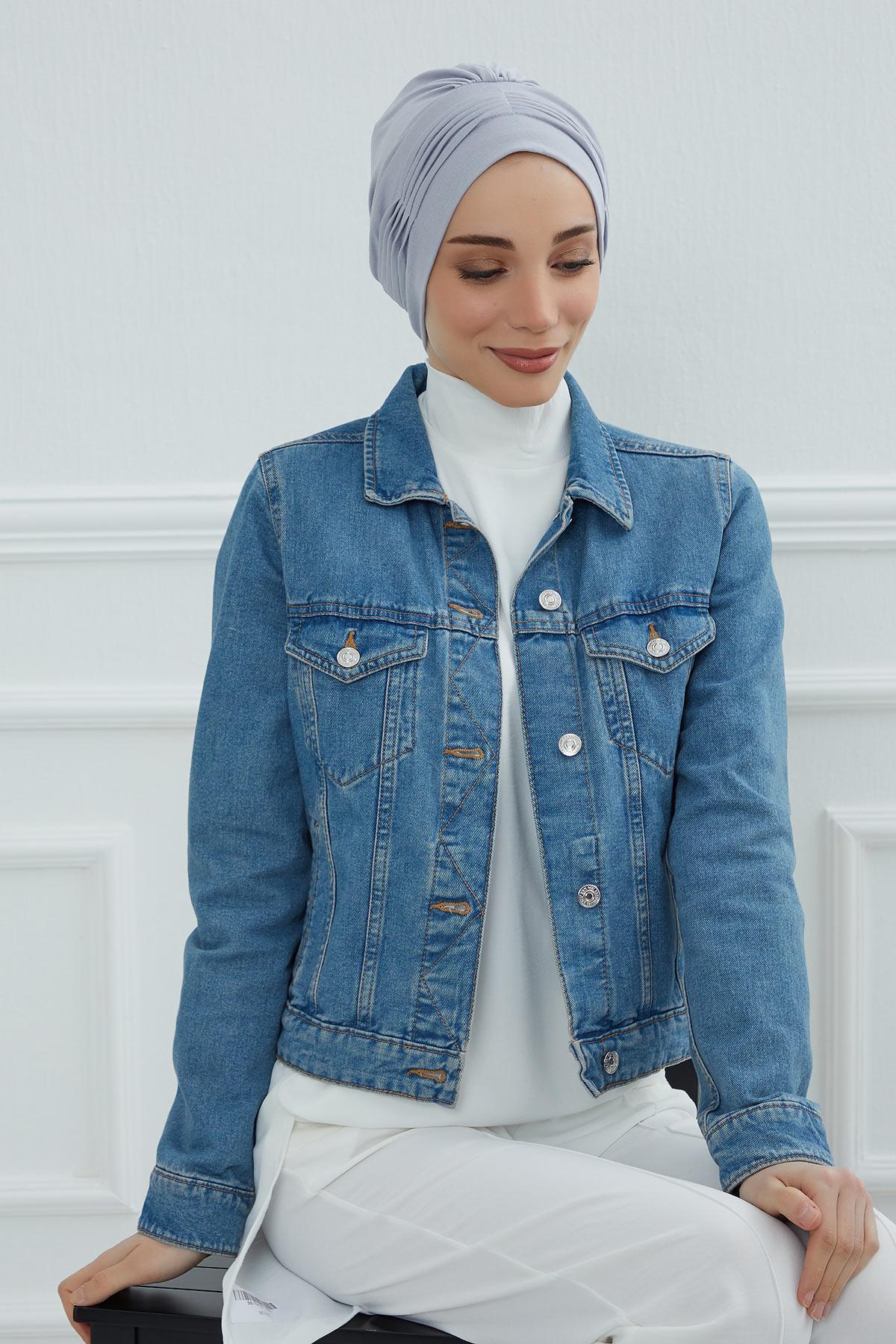 İnce Pile Dikişli Penye Bone,B-19