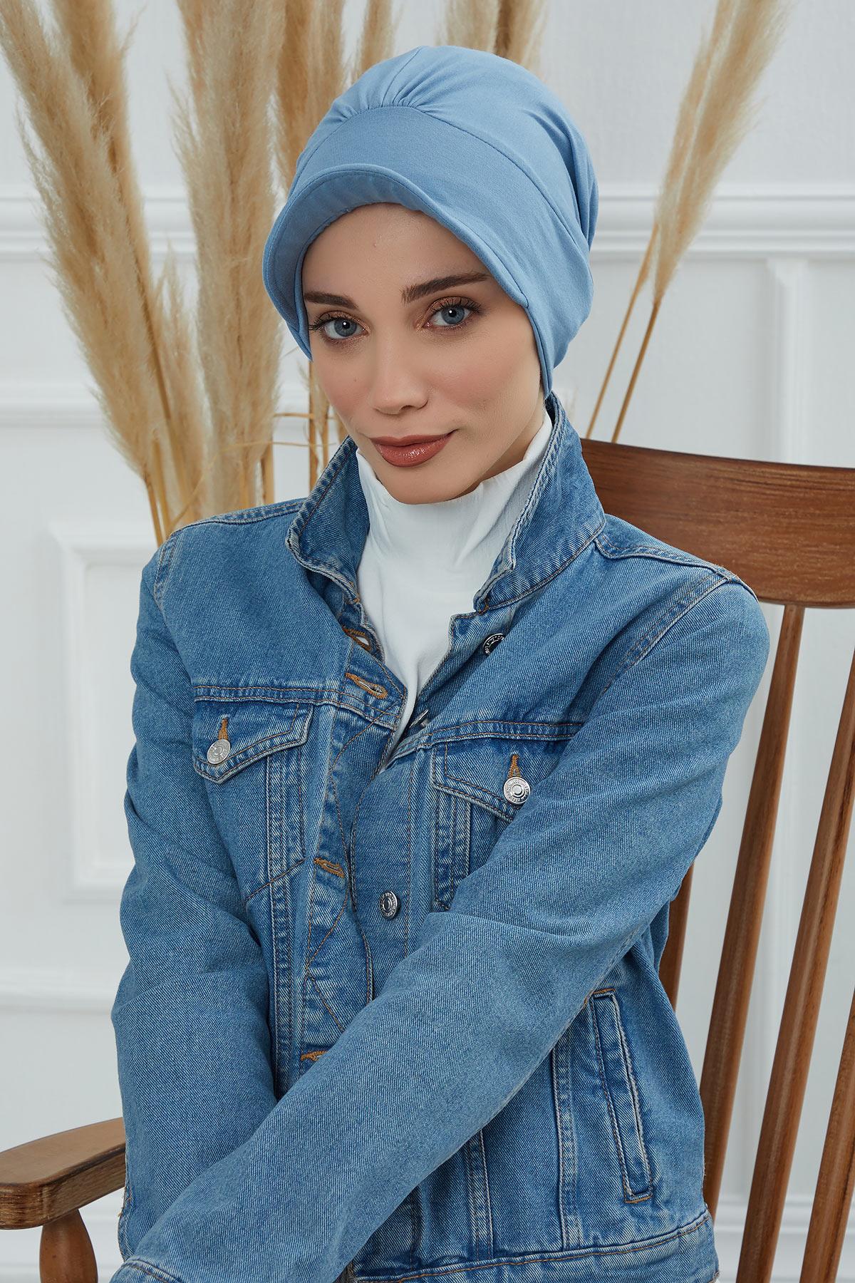 Şapkalı Penye Bone,B-30