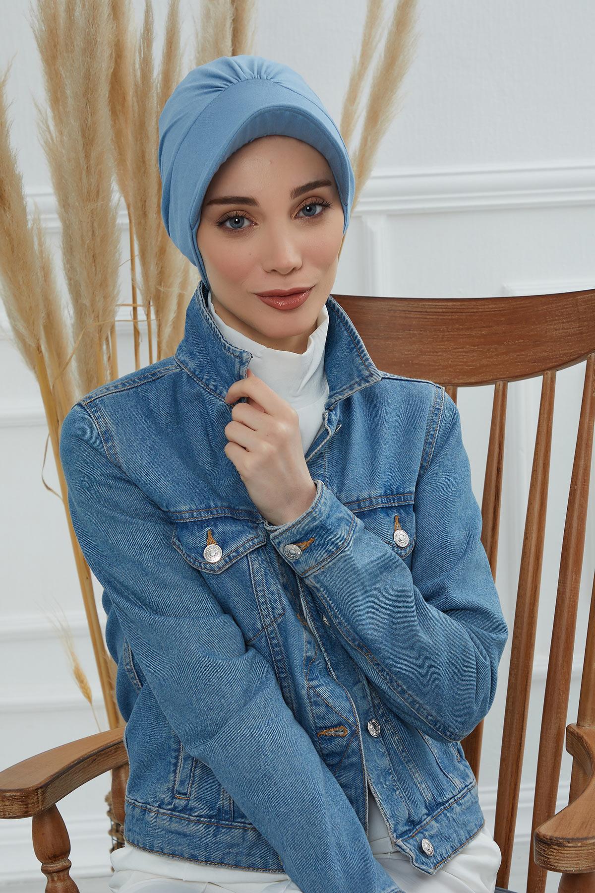 Şapkalı Penye Bone,B-30