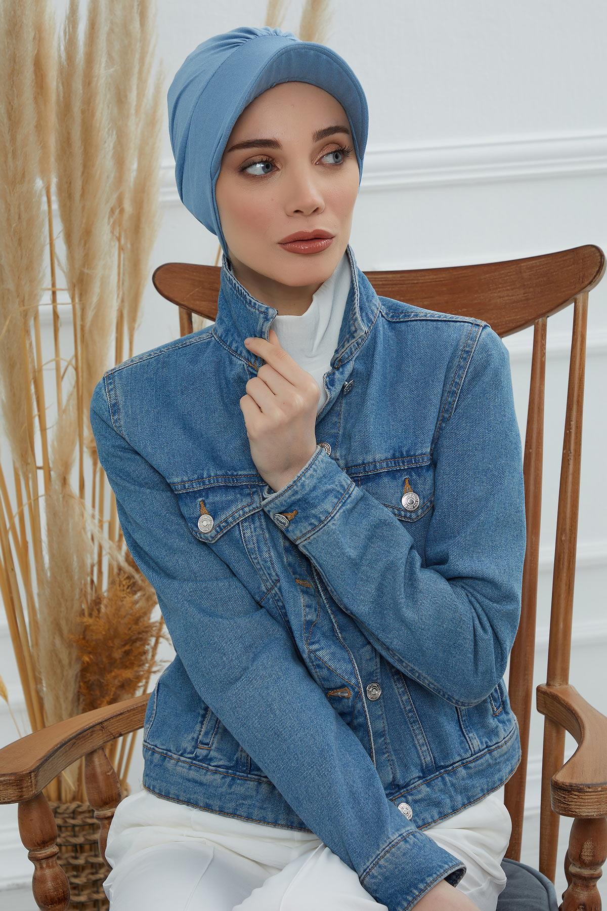 Şapkalı Penye Bone,B-30