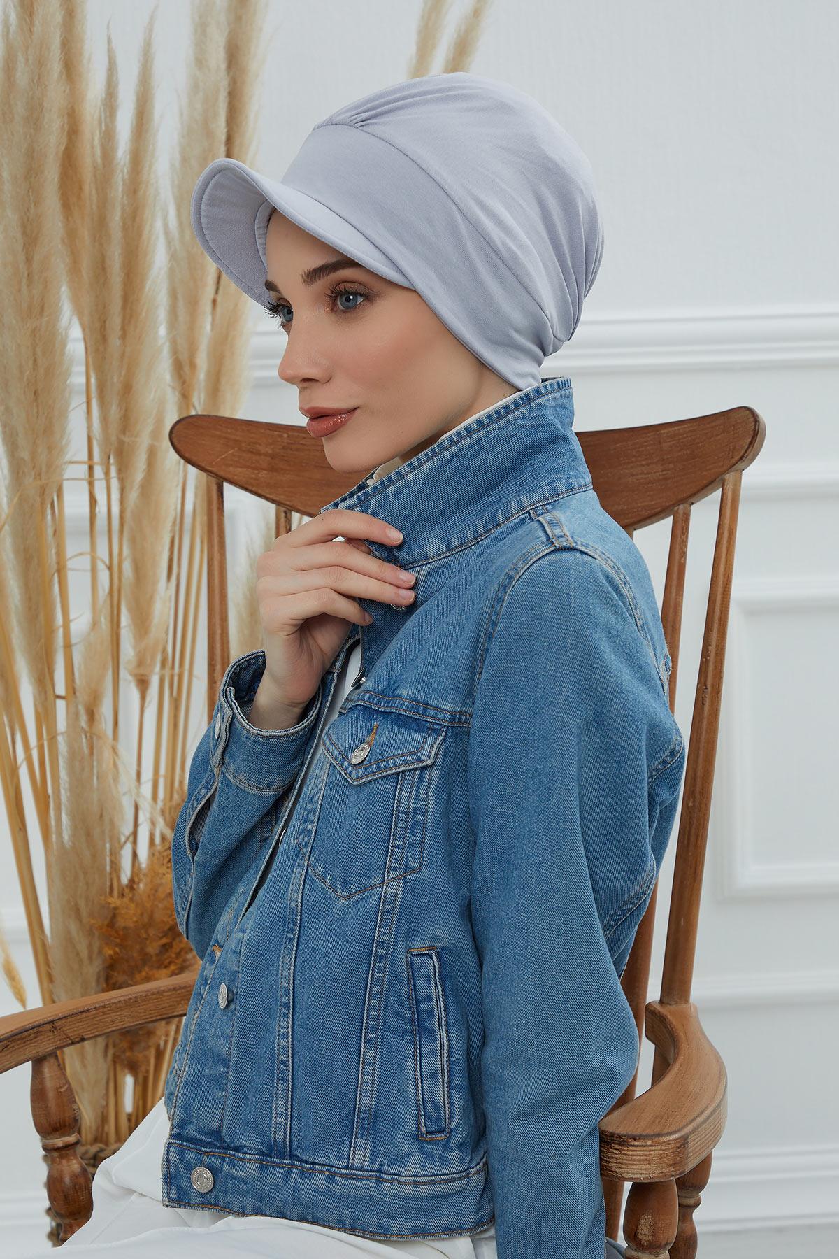 Şapkalı Penye Bone,B-30