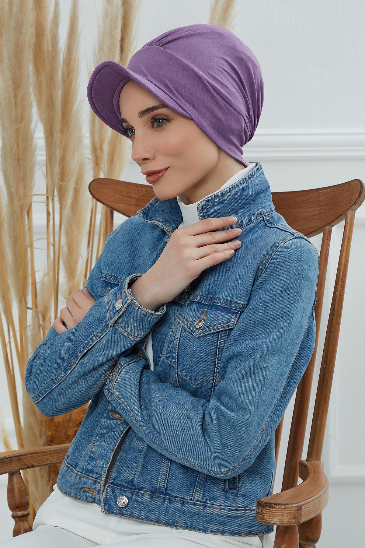 Şapkalı Penye Bone,B-30