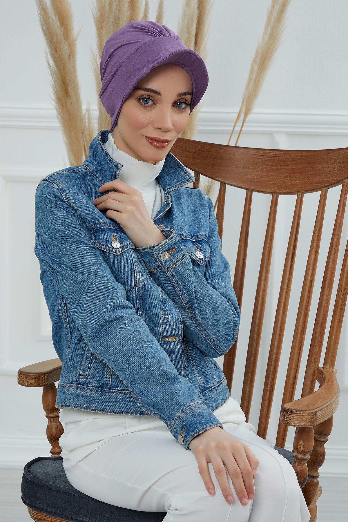 Şapkalı Penye Bone,B-30