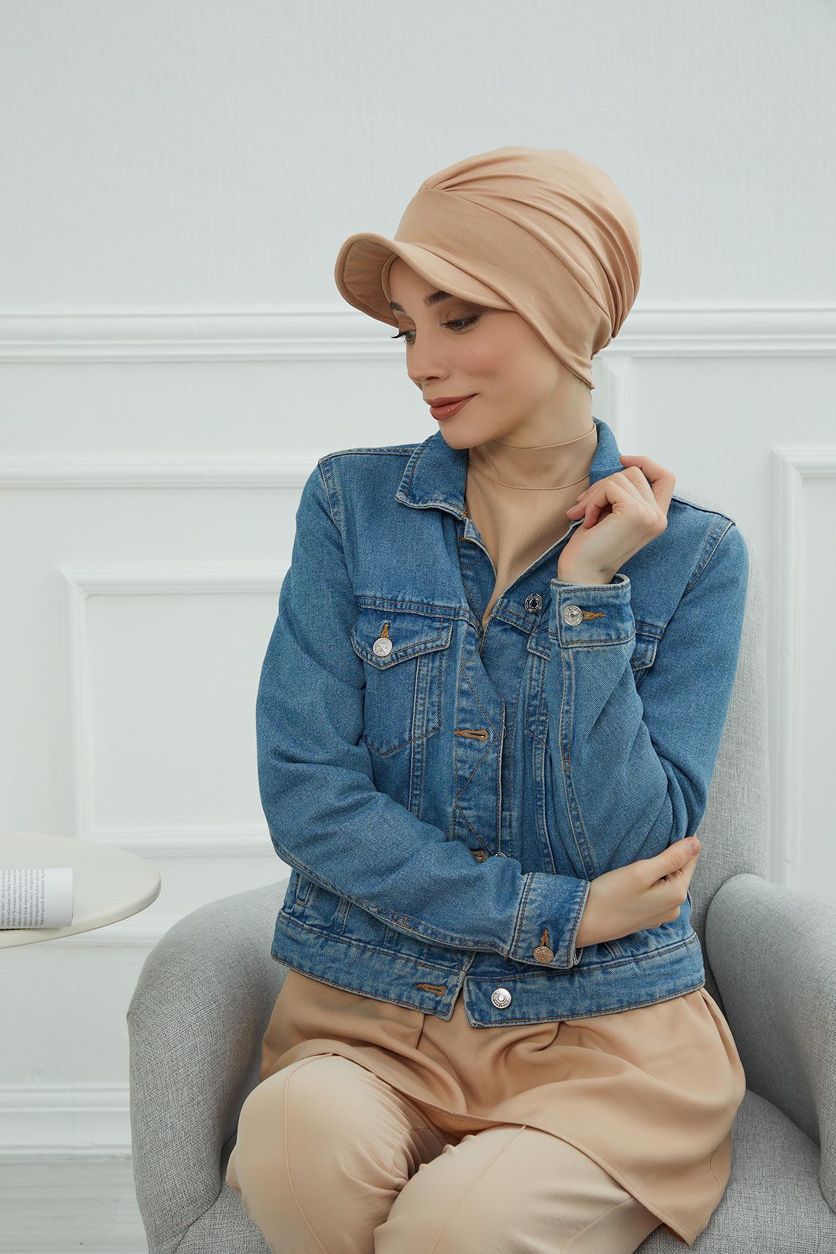 Şapkalı Penye Bone,B-30