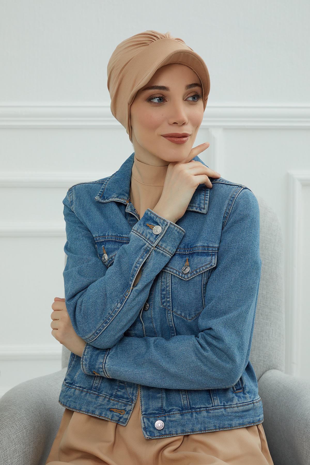 Şapkalı Penye Bone,B-30