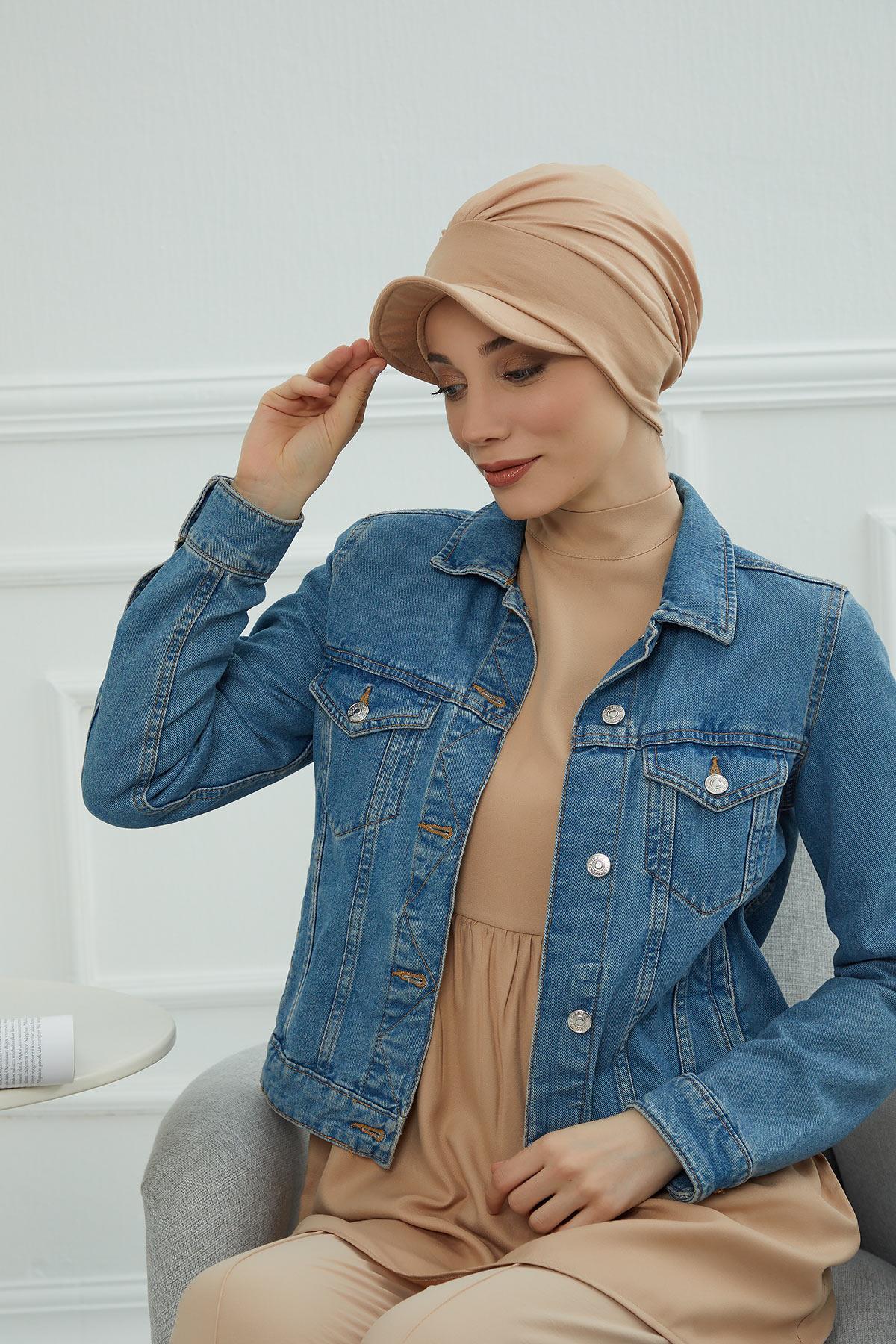 Şapkalı Penye Bone,B-30