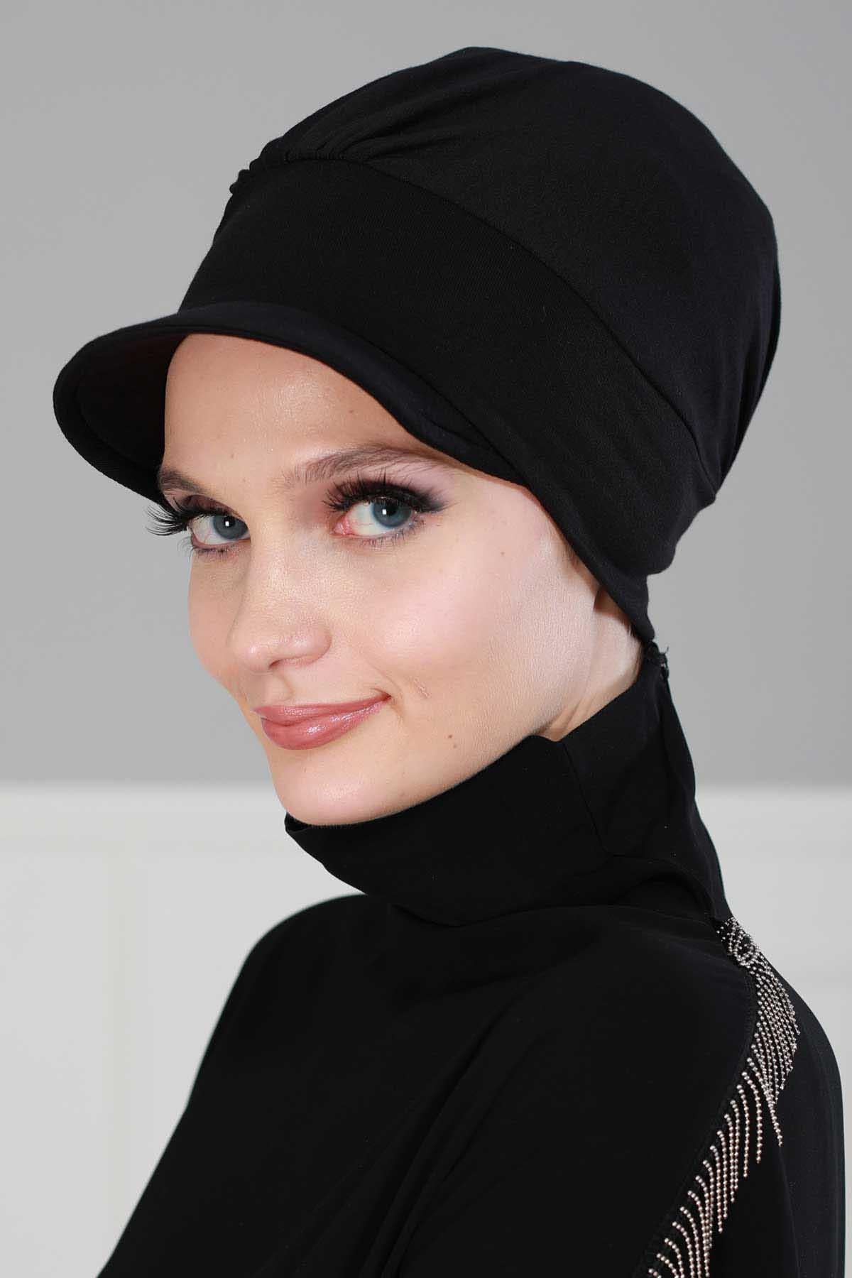 Şapkalı Penye Bone,B-30