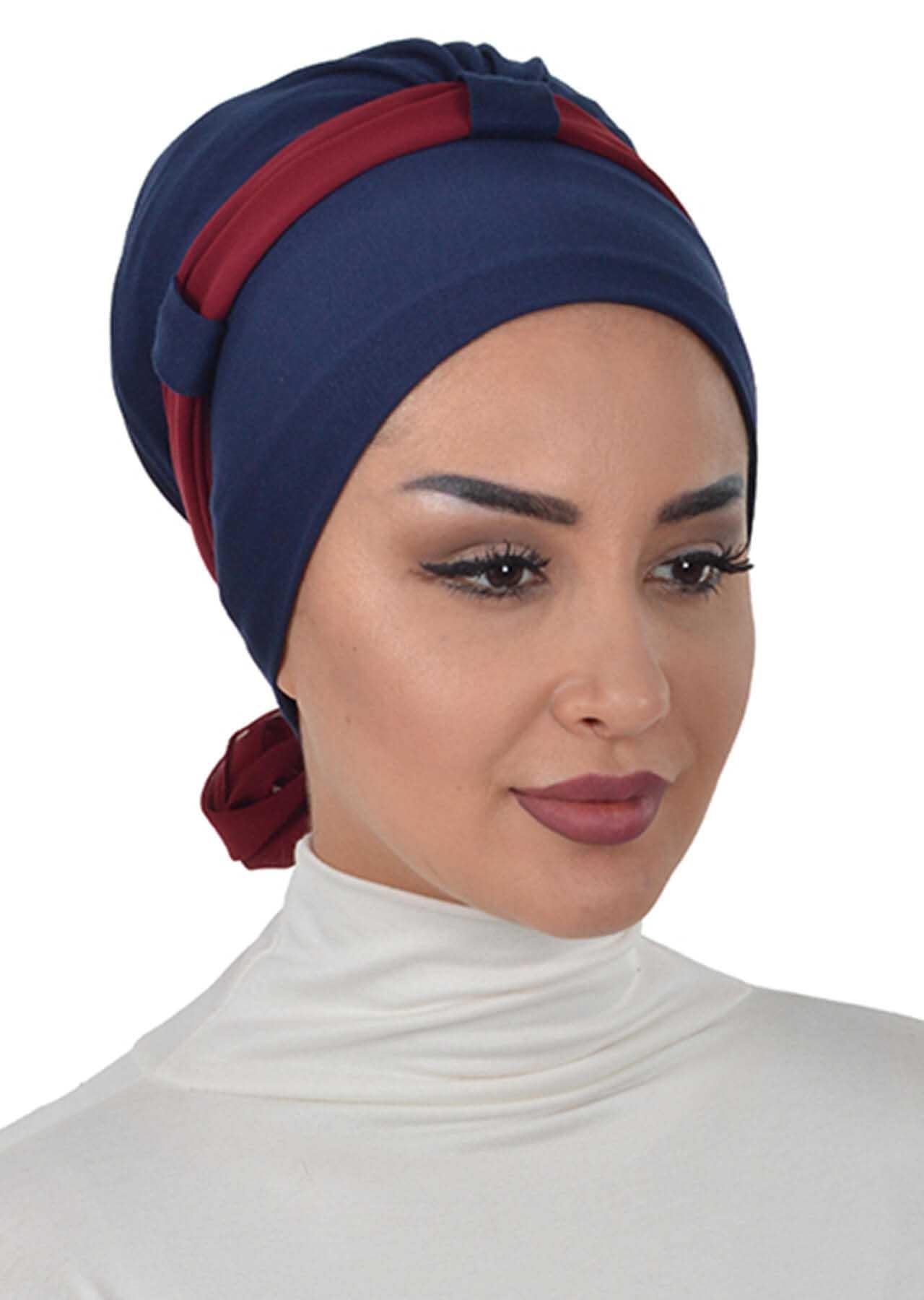 Şifon Kuşaklı Penye Bone,B-24