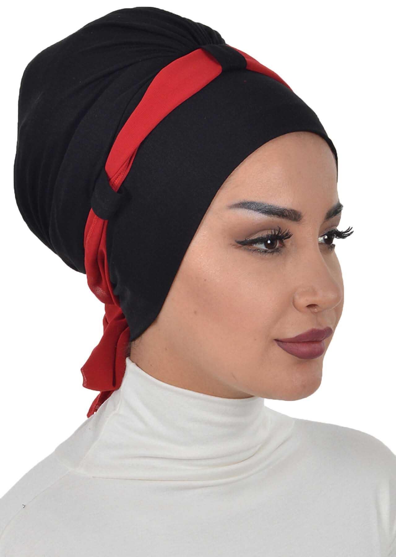 Şifon Kuşaklı Penye Bone,B-24