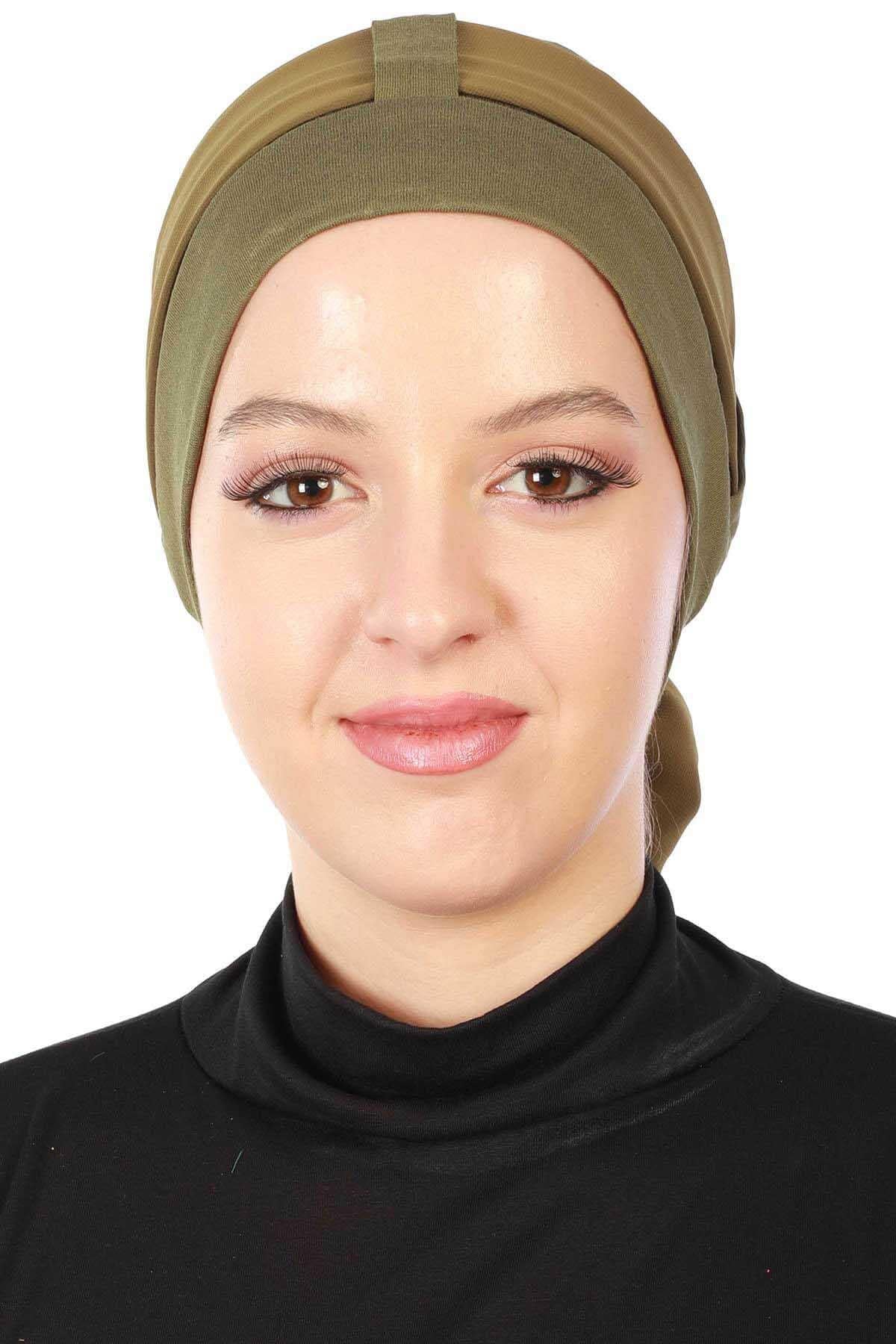 Şifon Kuşaklı Penye Bone,B-36