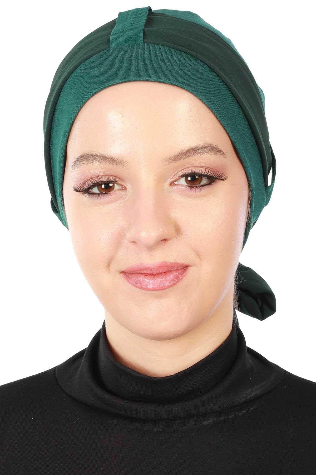 Şifon Kuşaklı Penye Bone,B-36