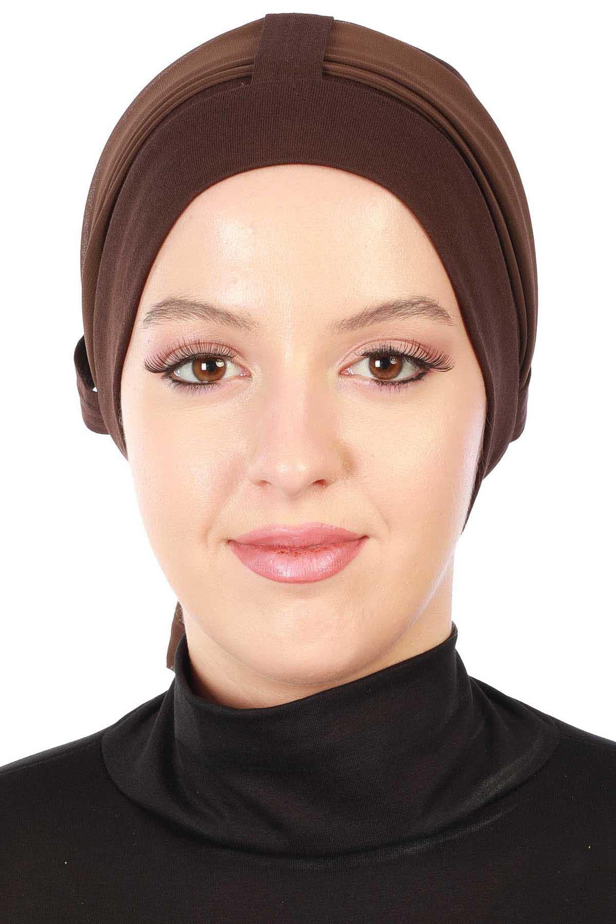 Şifon Kuşaklı Penye Bone,B-36