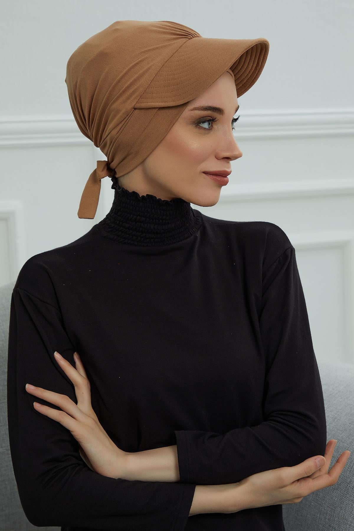 Siperlik Detaylı Penye Bone,B-66