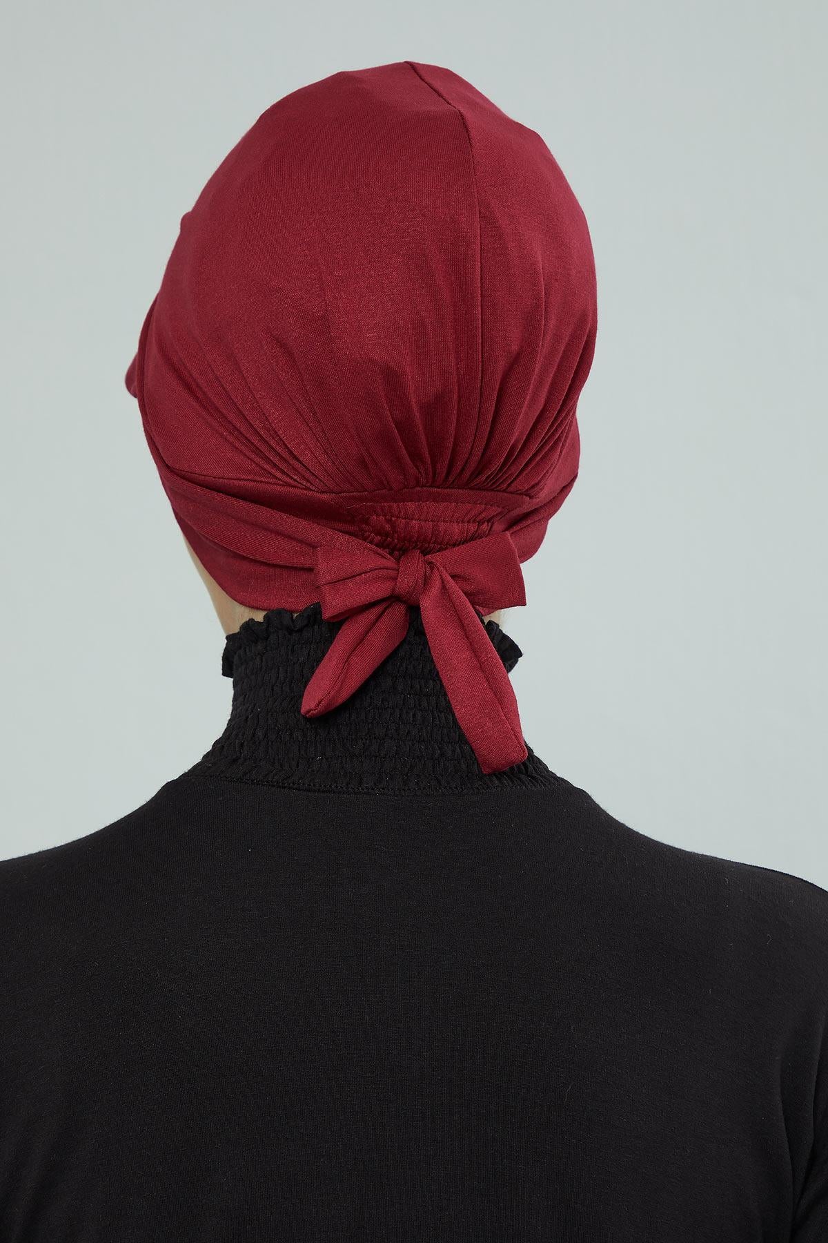 Siperlik Detaylı Penye Bone,B-66