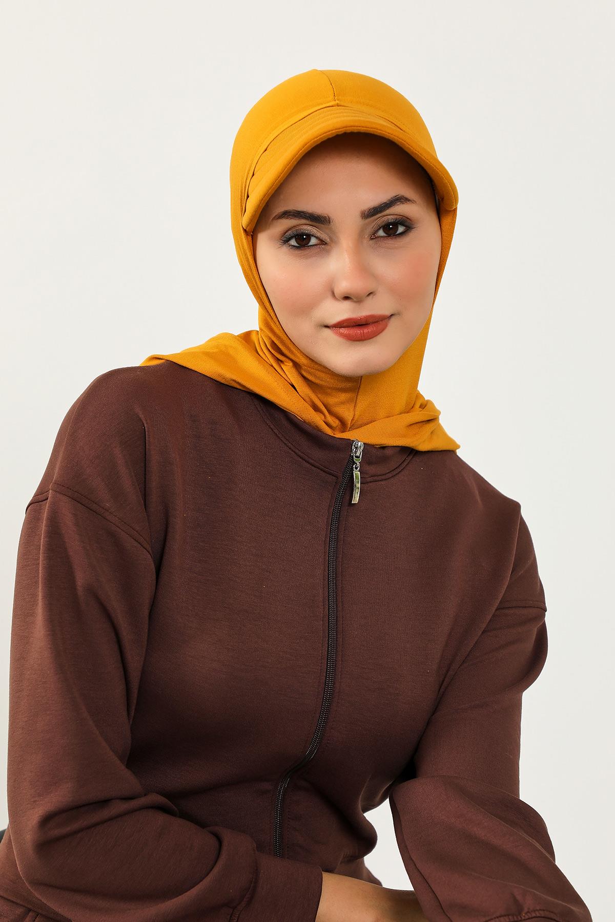 Siperlik ve Kapatıcı Özellikli Penye Kadın Hazır Bone,B-88P