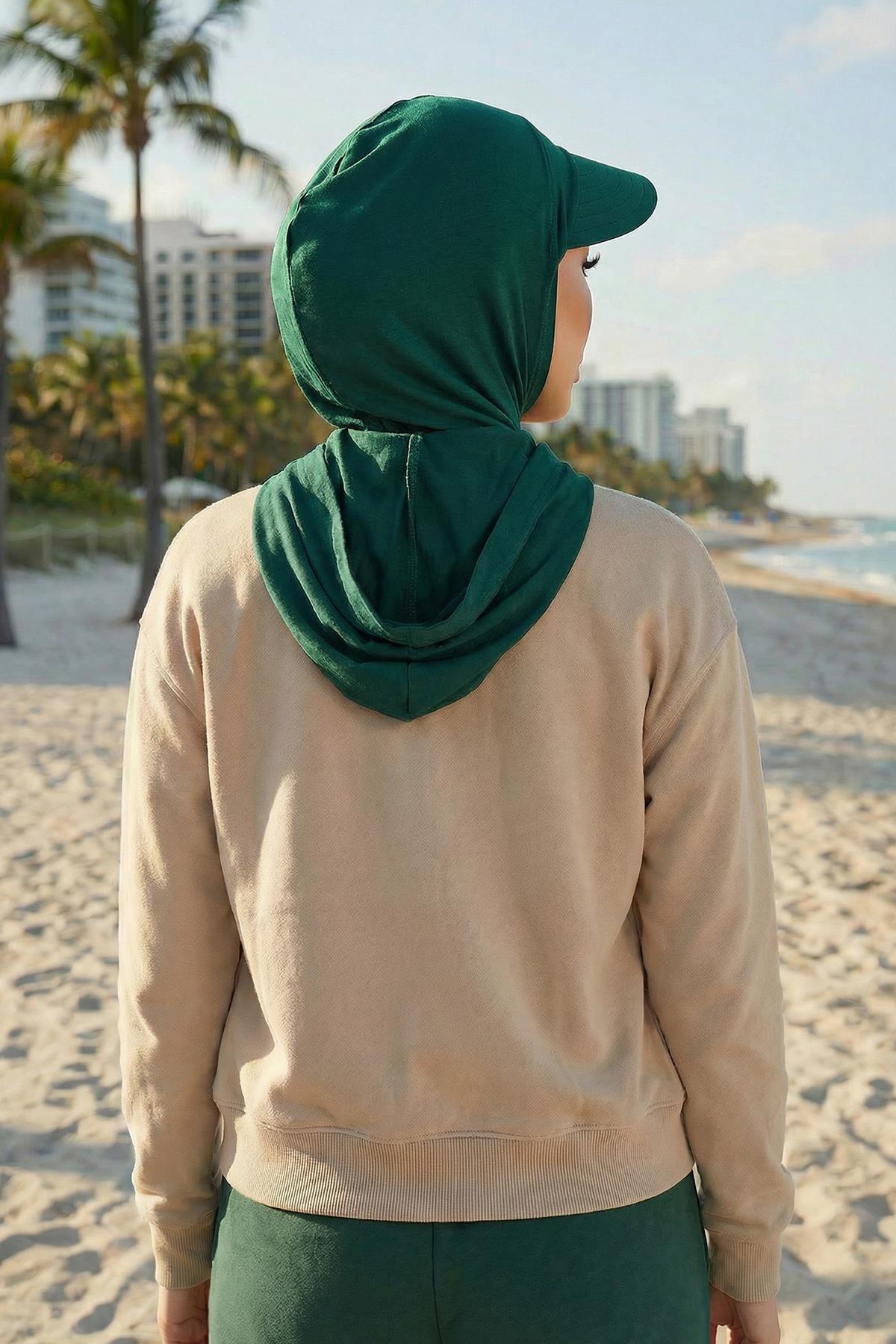 Siperlik ve Kapatıcı Özellikli Penye Kadın Hazır Bone,B-88P