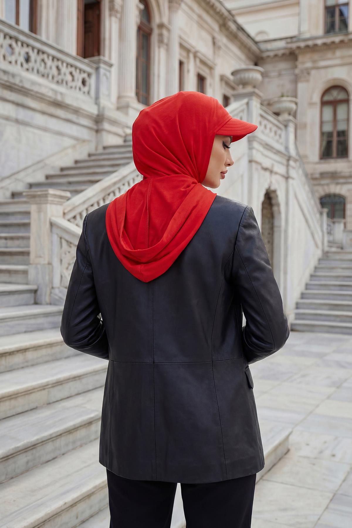 Siperlik ve Kapatıcı Özellikli Penye Kadın Hazır Bone,B-88P