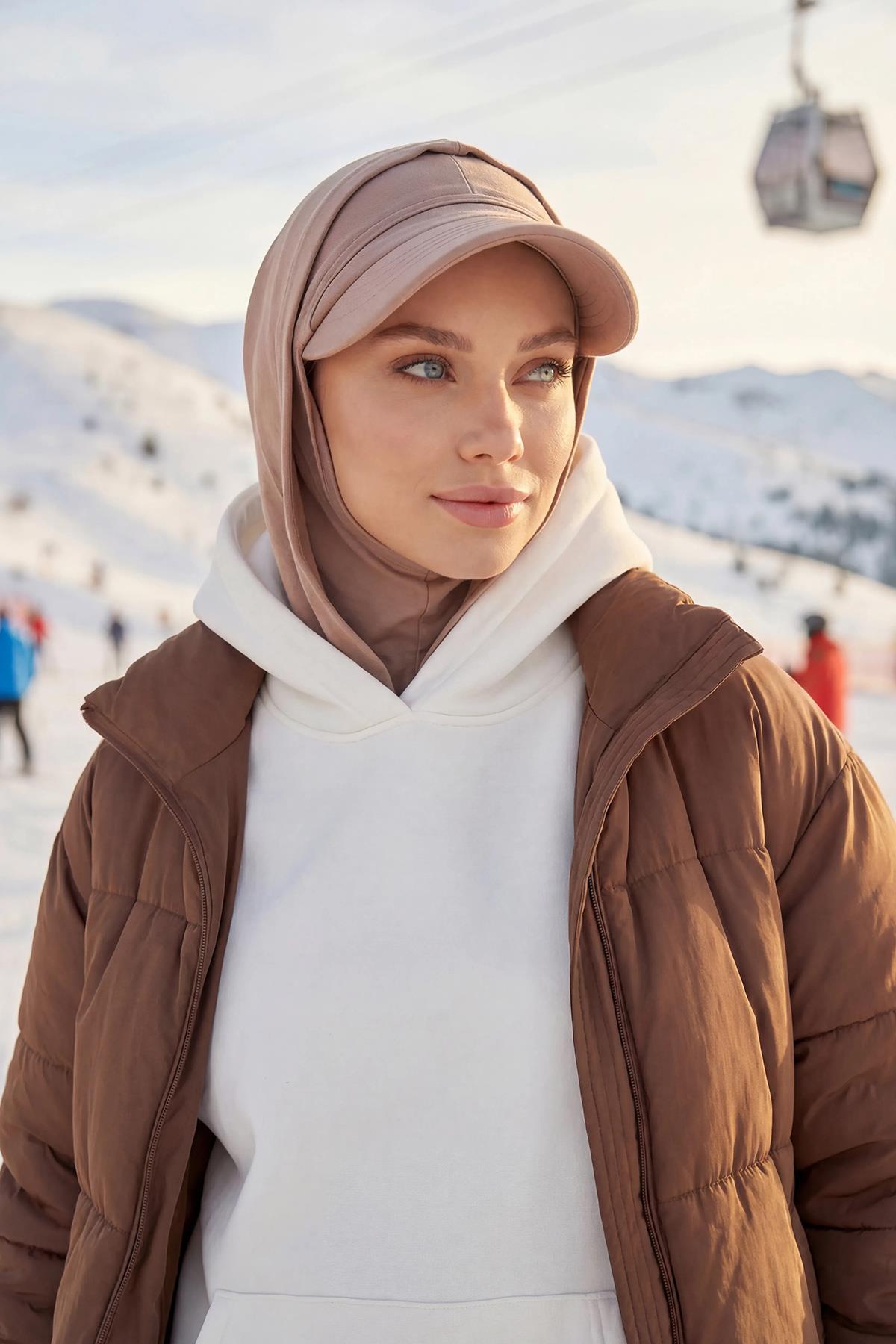 Siperlik ve Kapatıcı Özellikli Penye Kadın Hazır Bone,B-88P