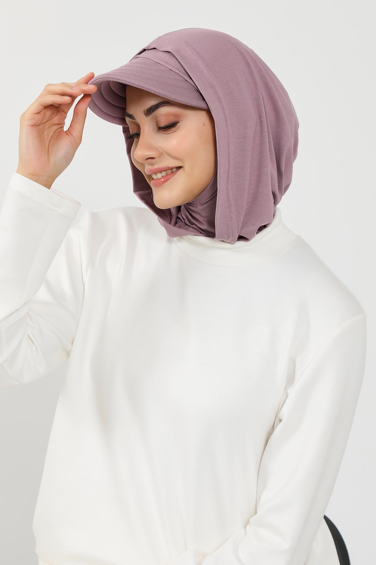 Siperlik ve Kapatıcı Özellikli Penye Kadın Hazır Bone,B-88P