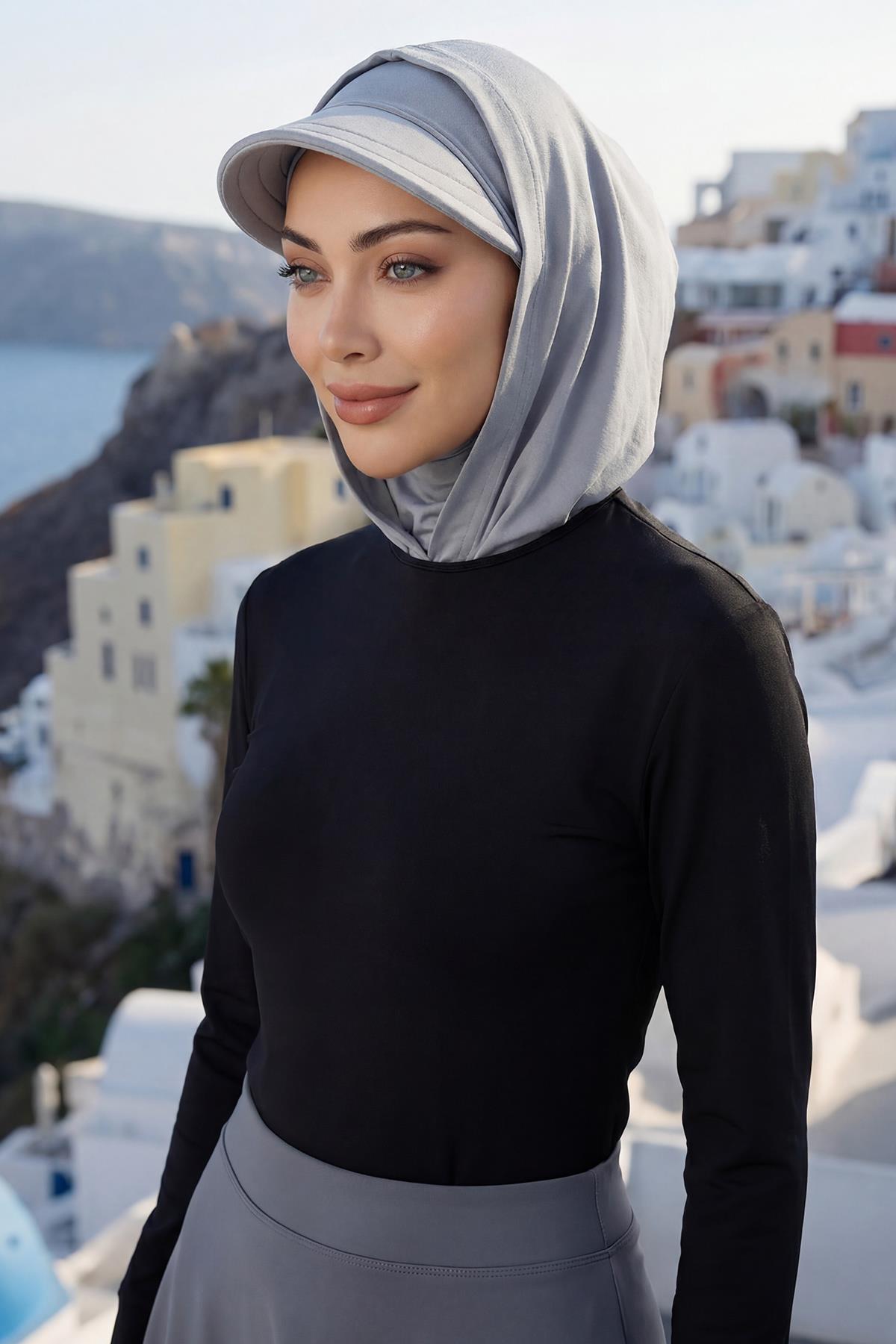 Siperlik ve Kapatıcı Özellikli Penye Kadın Hazır Bone,B-88P