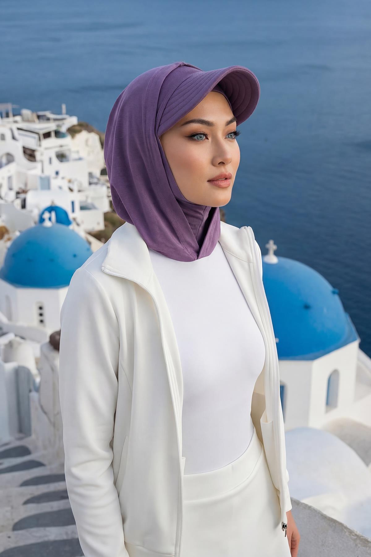 Siperlik ve Kapatıcı Özellikli Penye Kadın Hazır Bone,B-88P