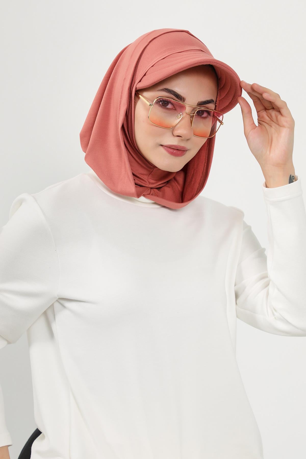 Siperlik ve Kapatıcı Özellikli Penye Kadın Hazır Bone,B-88P