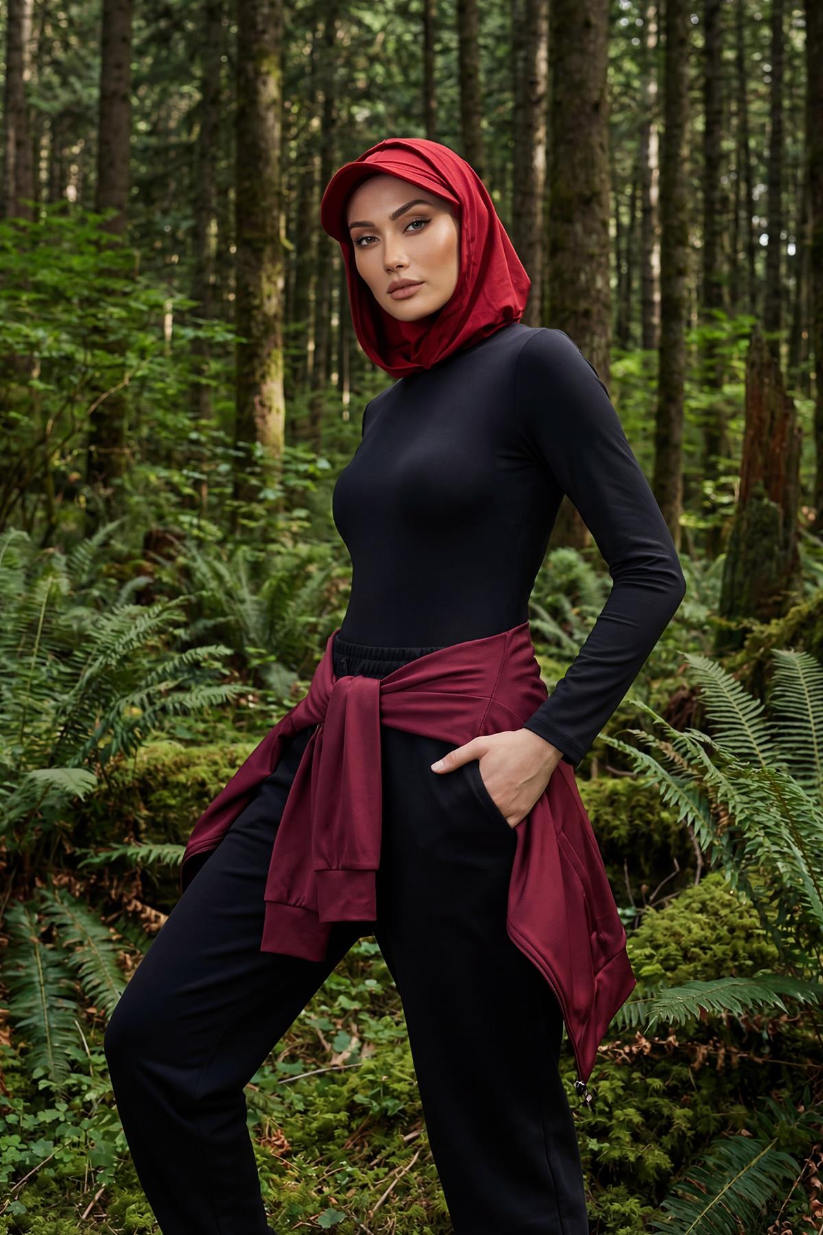 Siperlik ve Kapatıcı Özellikli Penye Kadın Hazır Bone,B-88P