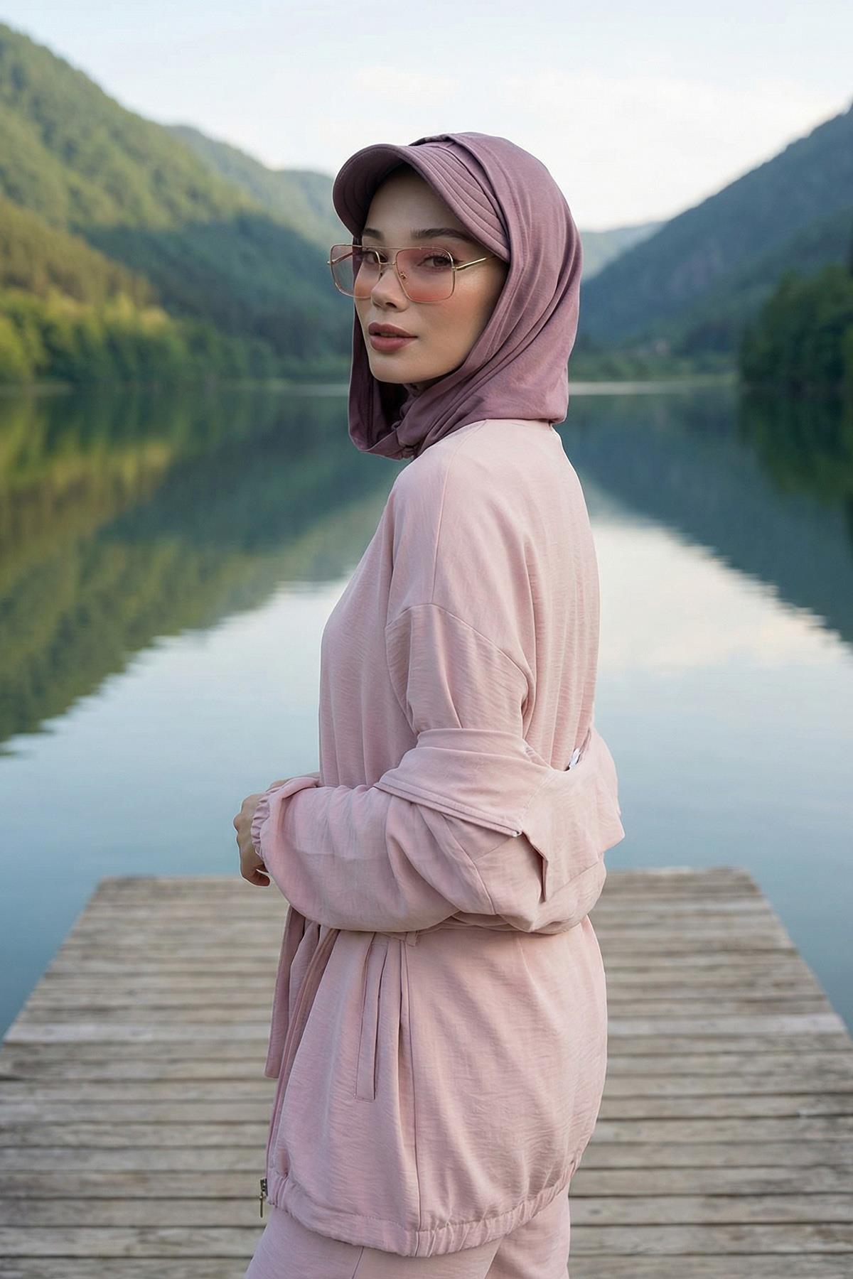 Siperlik ve Kapatıcı Özellikli Penye Kadın Hazır Bone,B-88P