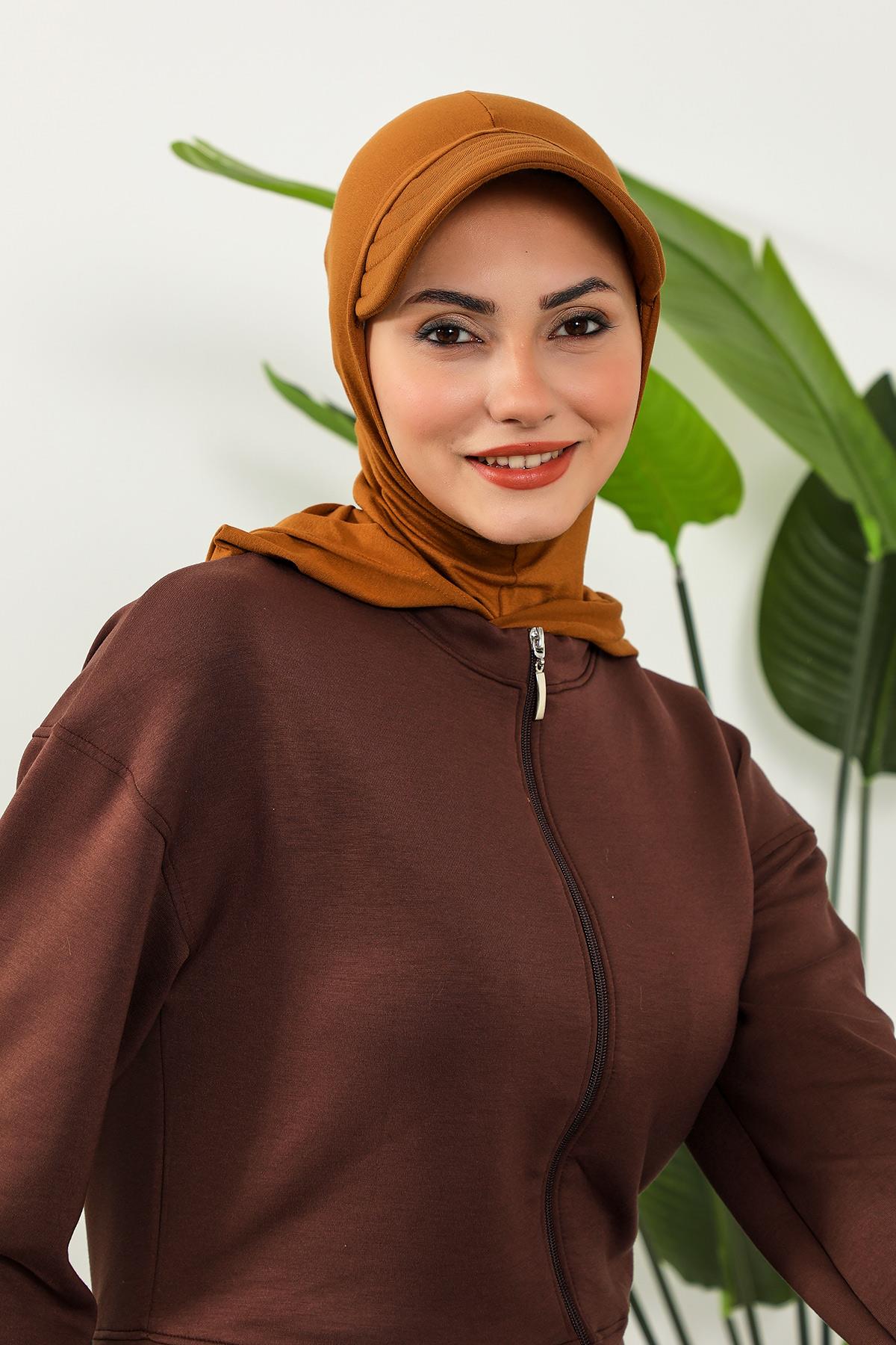 Siperlik ve Kapatıcı Özellikli Penye Kadın Hazır Bone,B-88P