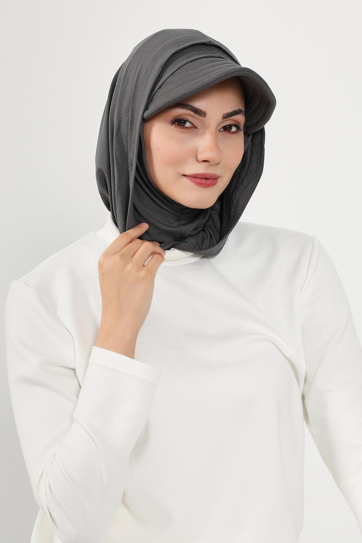 Siperlik ve Kapatıcı Özellikli Penye Kadın Hazır Bone,B-88P