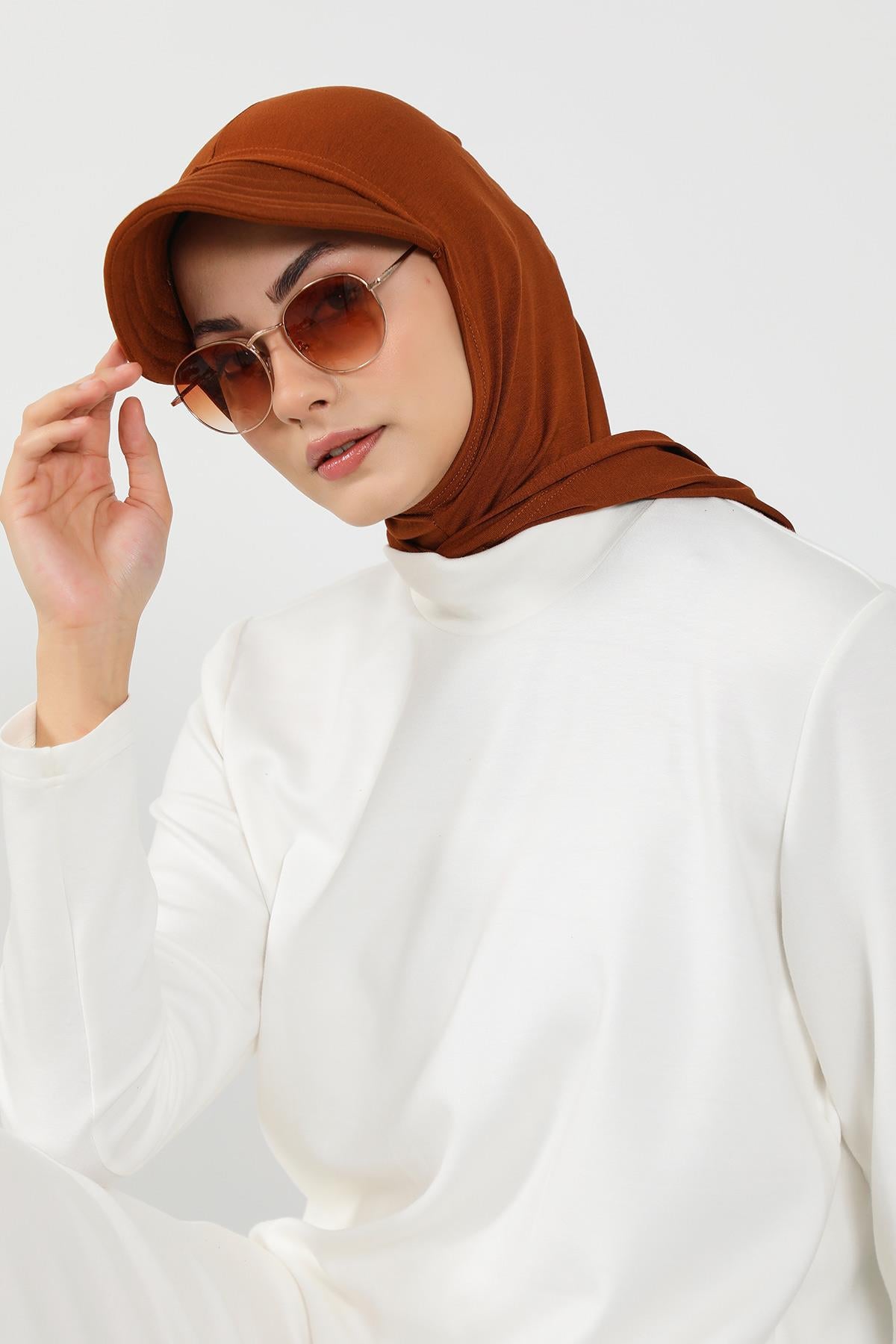 Siperlik ve Kapatıcı Özellikli Penye Kadın Hazır Bone,B-88P