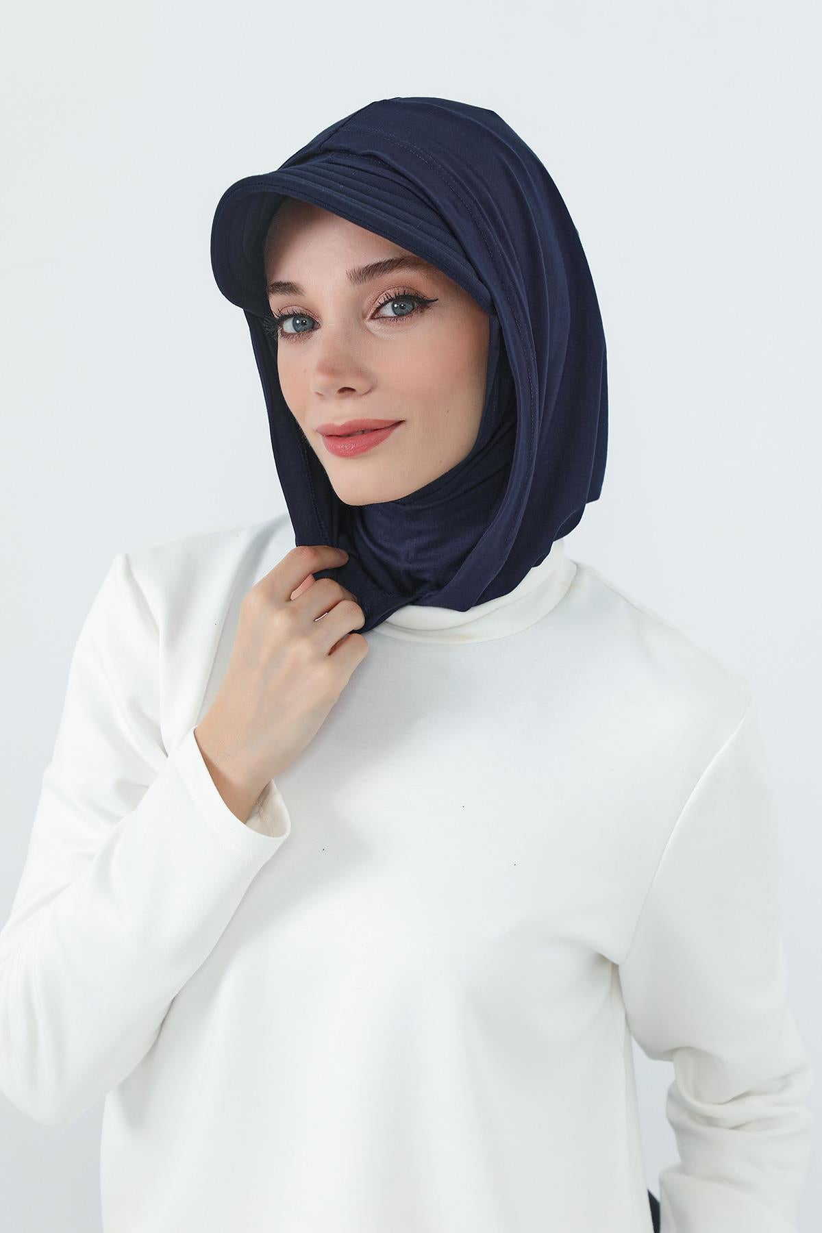 Siperlik ve Kapatıcı Özellikli Penye Kadın Hazır Bone,B-88P