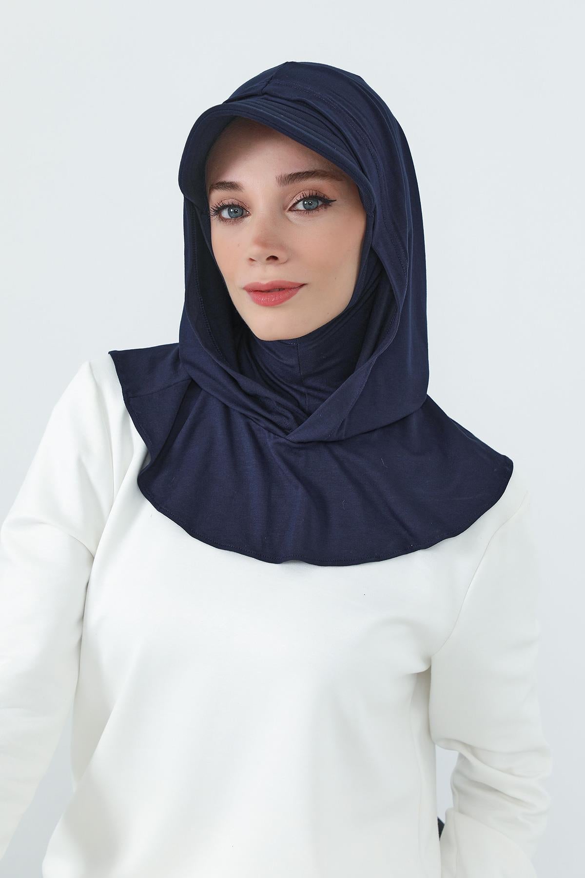 Siperlik ve Kapatıcı Özellikli Penye Kadın Hazır Bone,B-88P