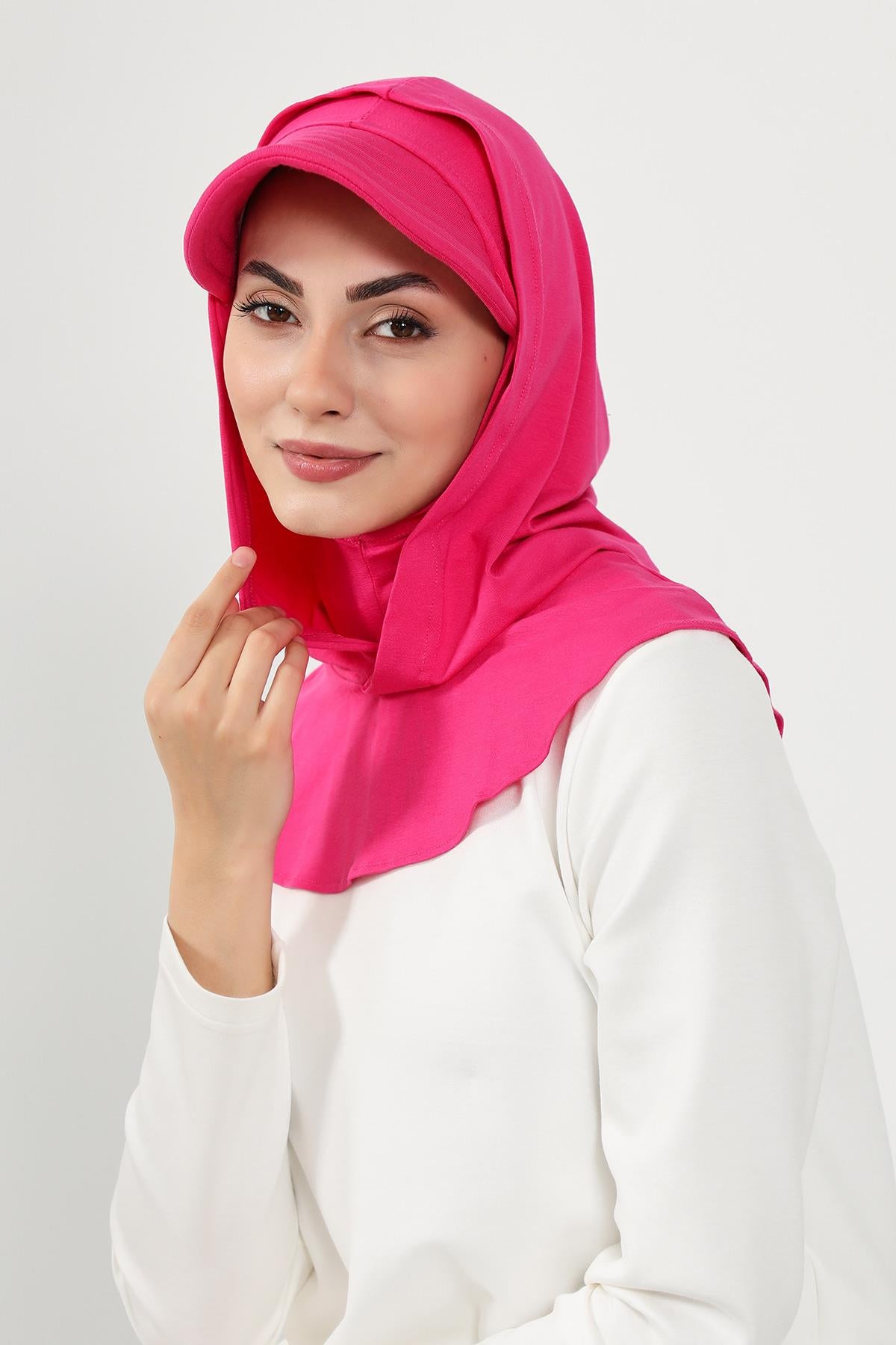 Siperlik ve Kapatıcı Özellikli Penye Kadın Hazır Bone,B-88P